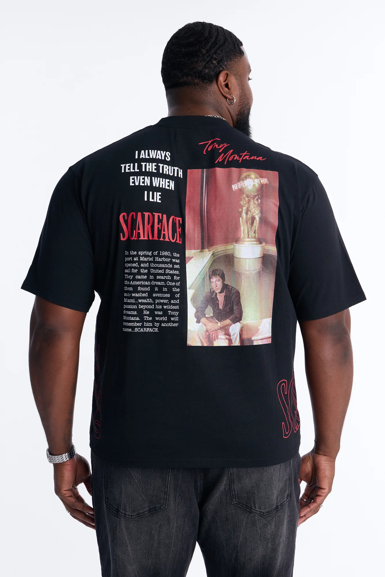 Scarface Always Tell The Truth Short Sleeve Tee - Black - Image 8