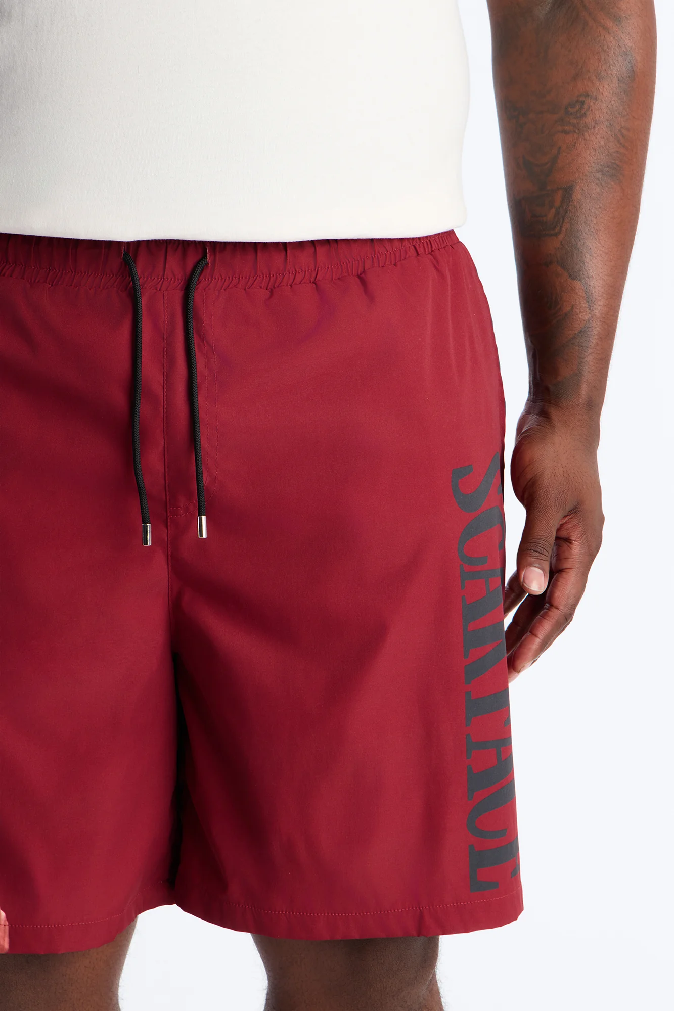 Scarface Vice Paradise Swim Trunk 7″ - Red - Image 7