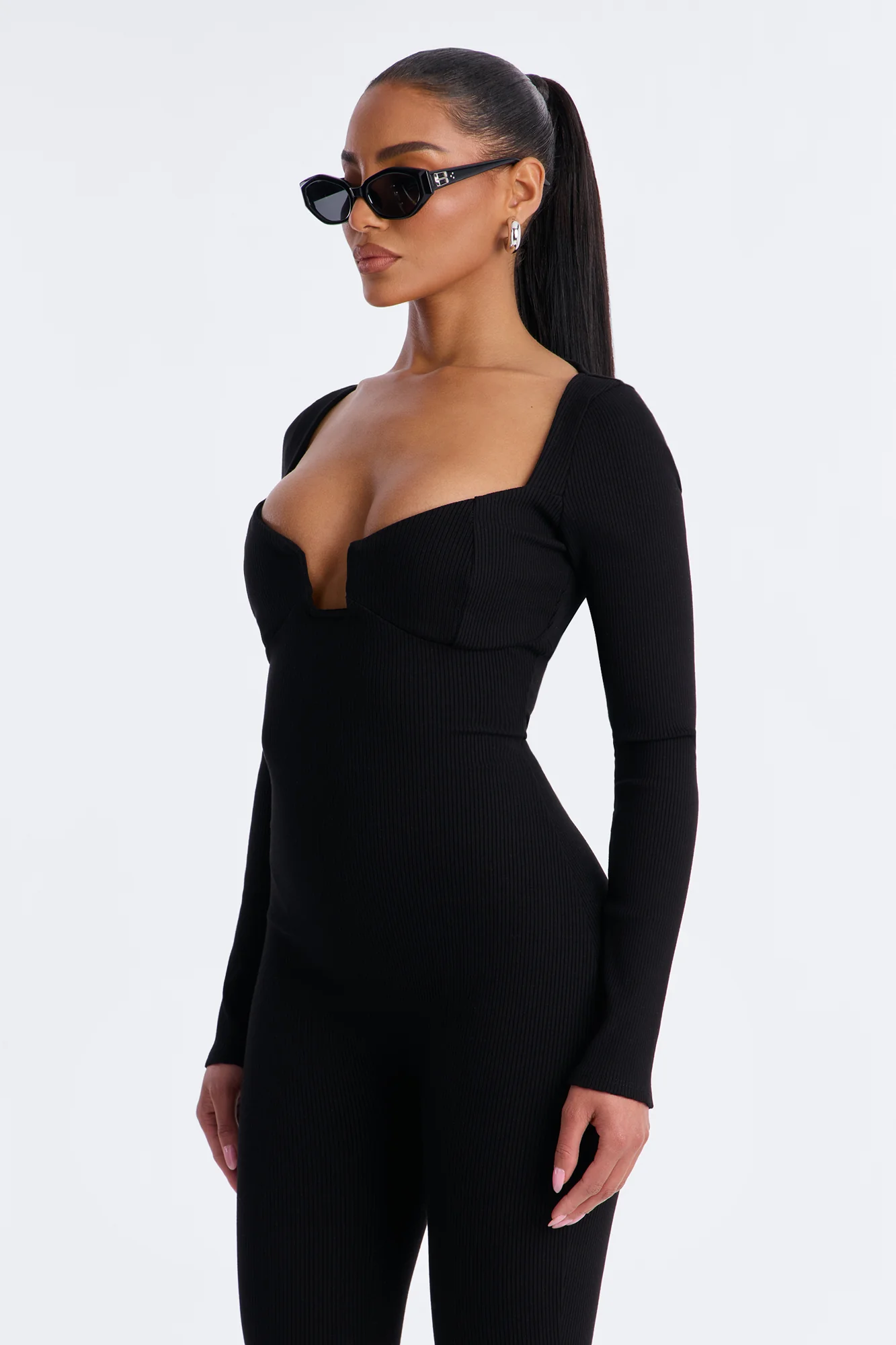 Scarlett Snatched Capri Jumpsuit - Black - Image 2