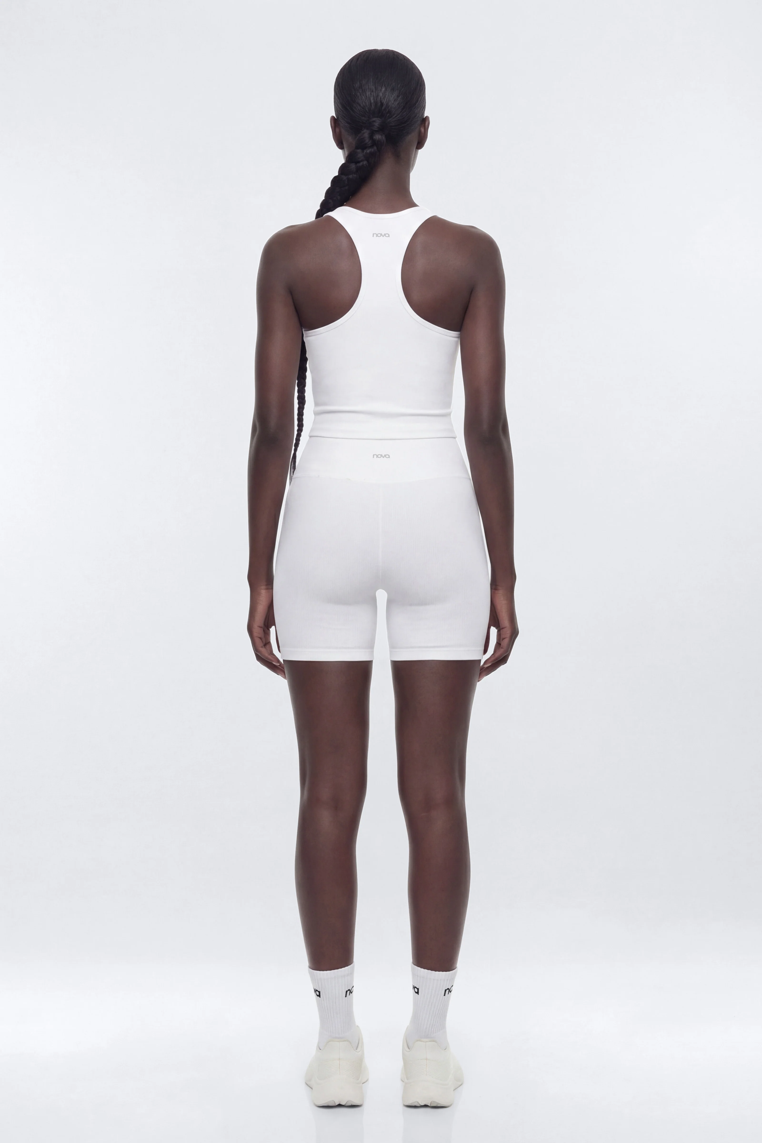 SeamlessLift™ 5″ High Rise Biker Short - Bright White - Image 3