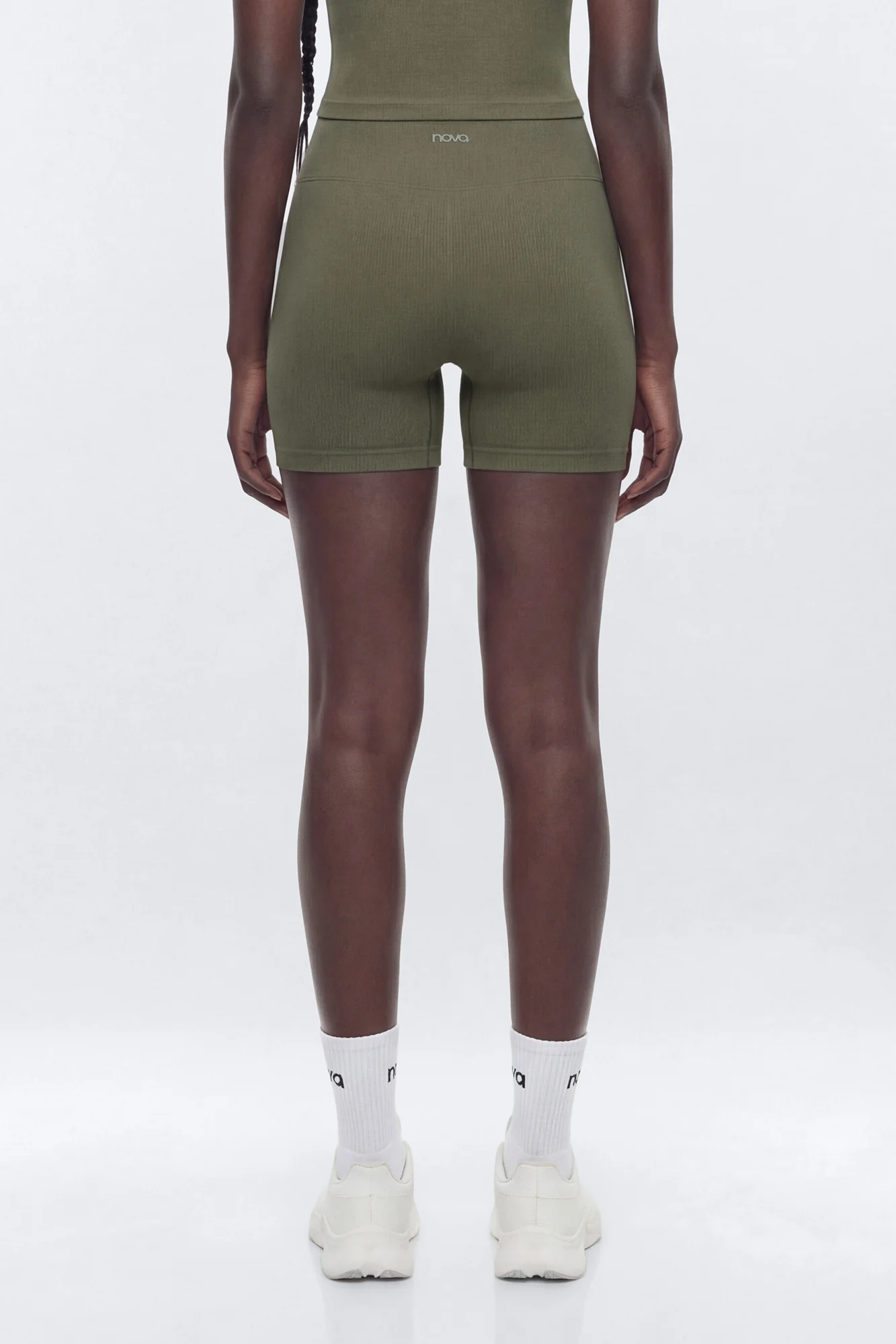 SeamlessLift™ 5″ High Rise Biker Short - Moss - Image 3