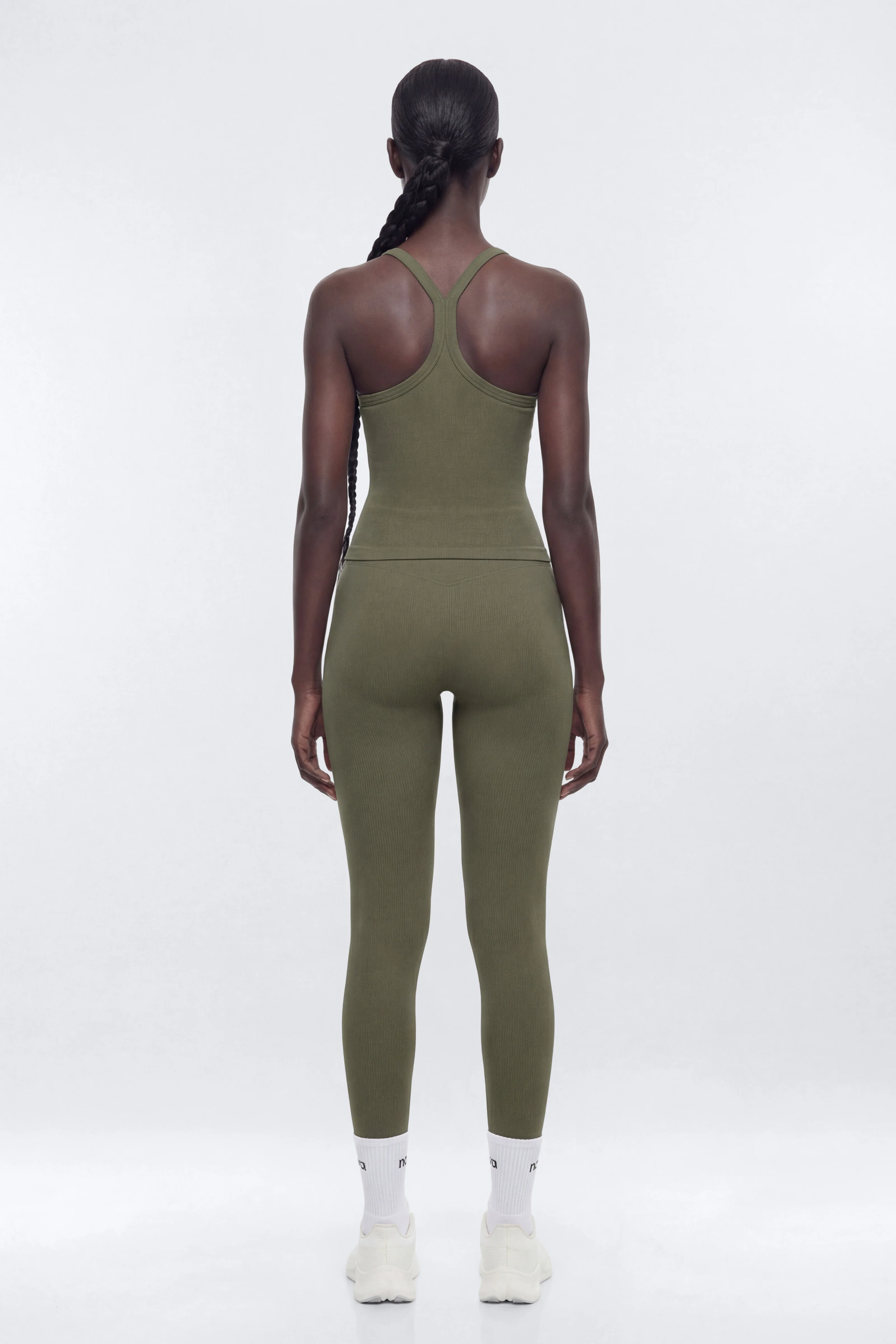 SeamlessLift™ Y Back Sports Top - Moss - Image 4