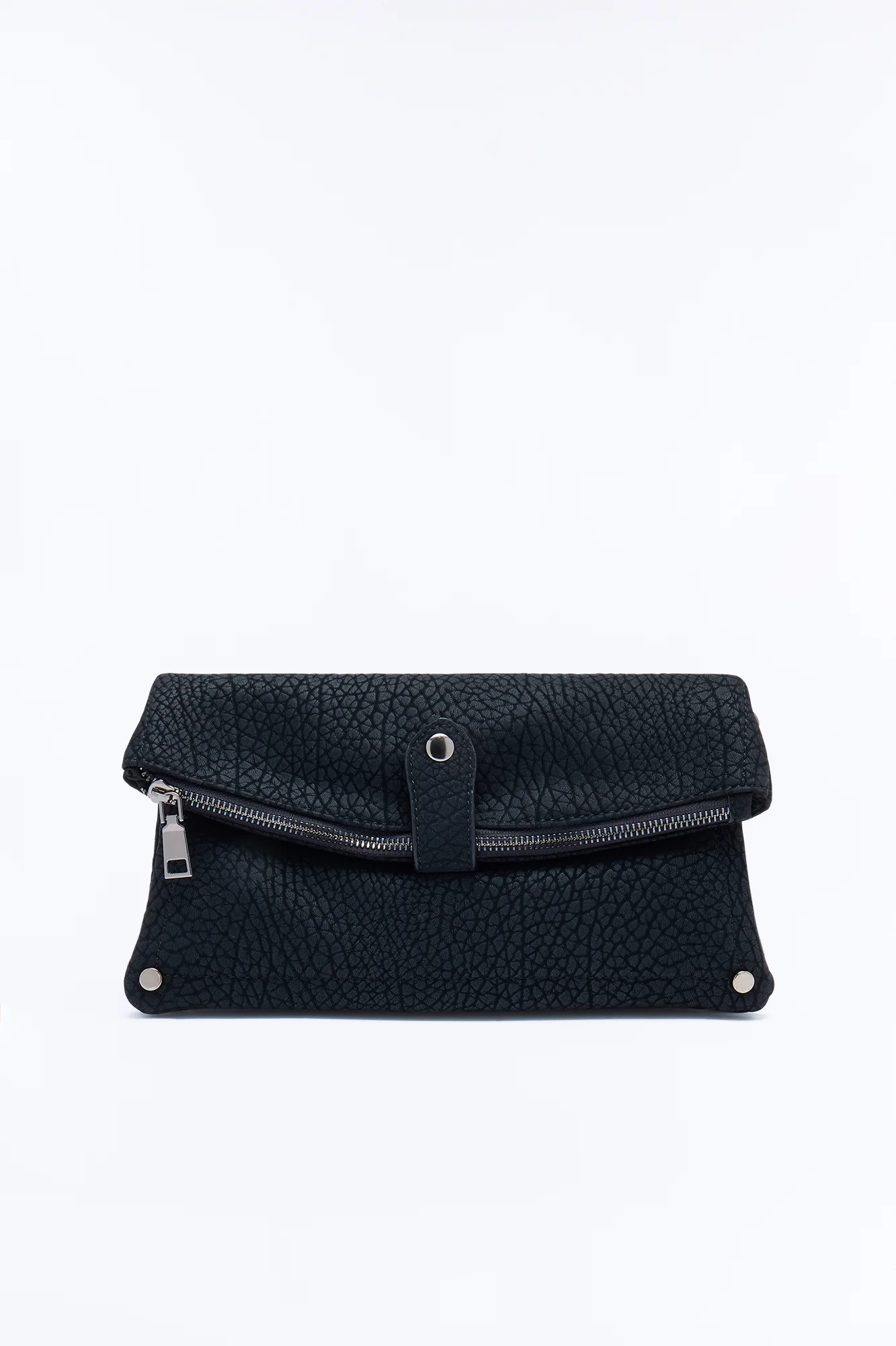 Secret Romance Faux Leather Clutch - Black - Image 2