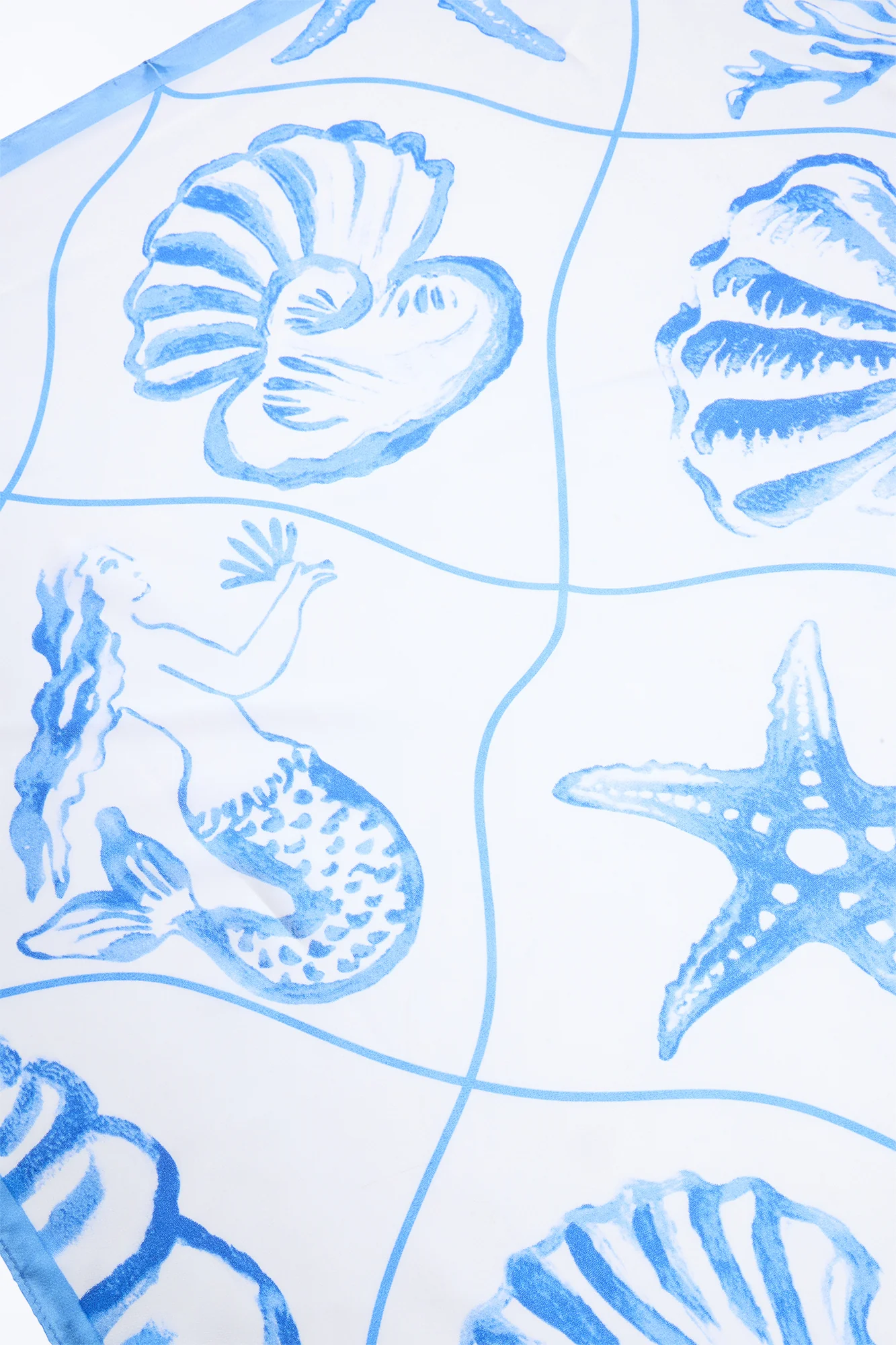 Secrets Of The Deep Sea Head Scarf - Blue/combo - Image 4