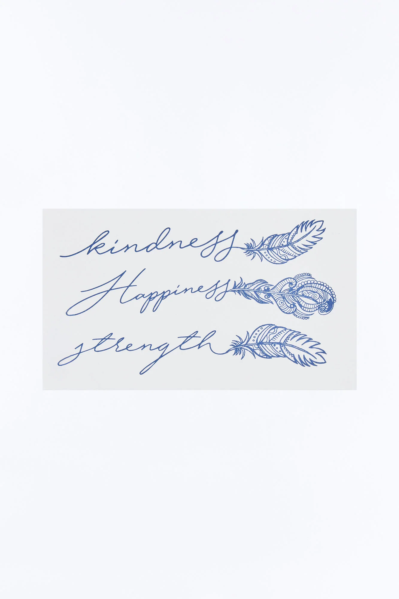 Self Proclaim Set Of Three Temporary Tattoo - Blue