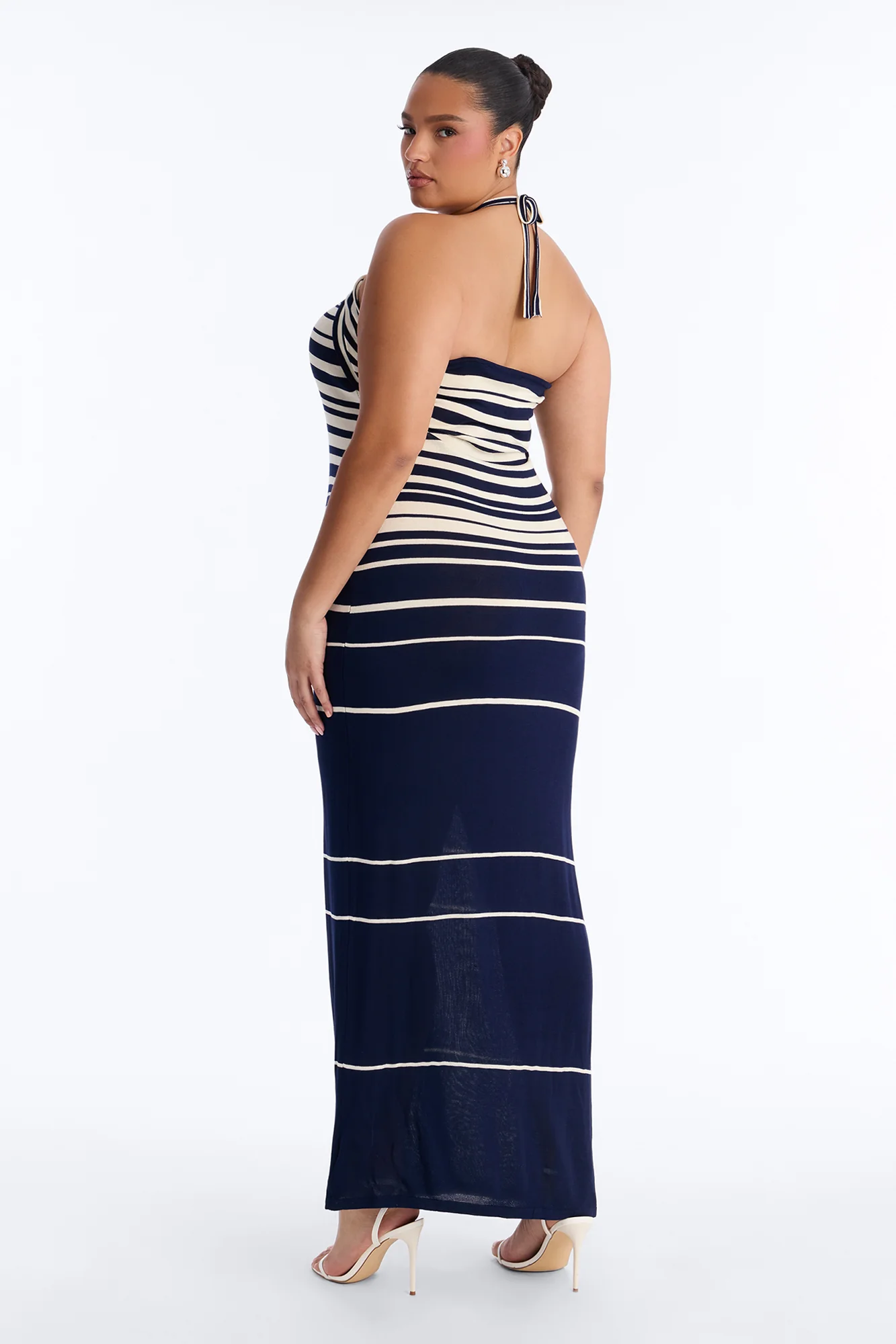 Set Sail Striped Knit Maxi Dress - Navy/combo - Image 7
