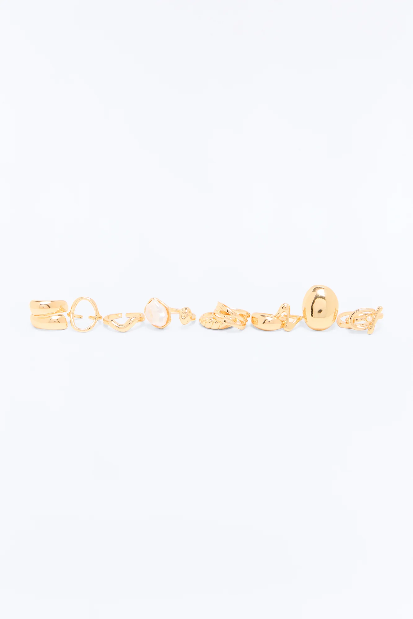 Set The Vibe 11 Piece Ring Set - Gold - Image 3