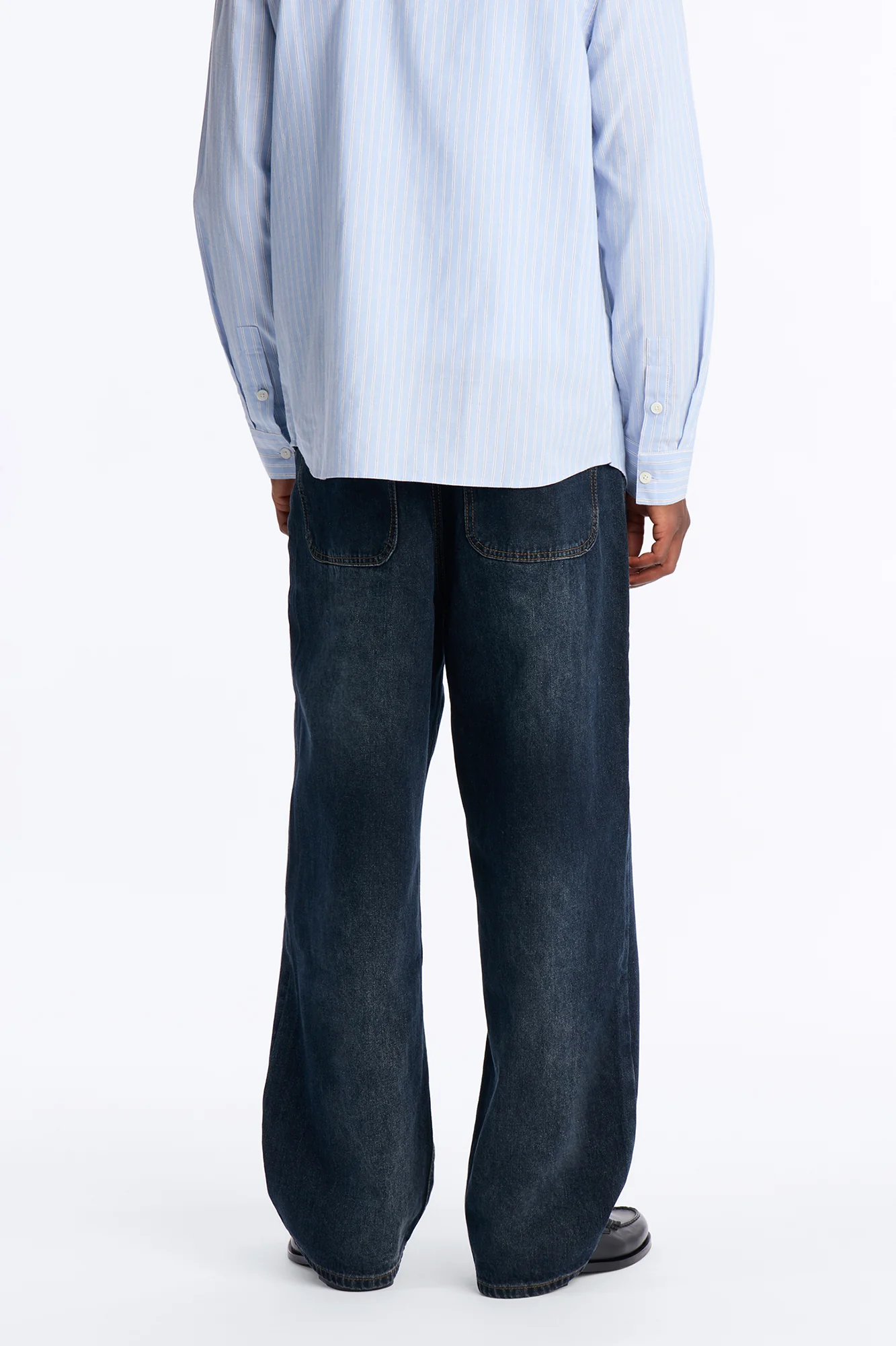 Shadow Flag Baggy Jean - Dark Wash - Image 4