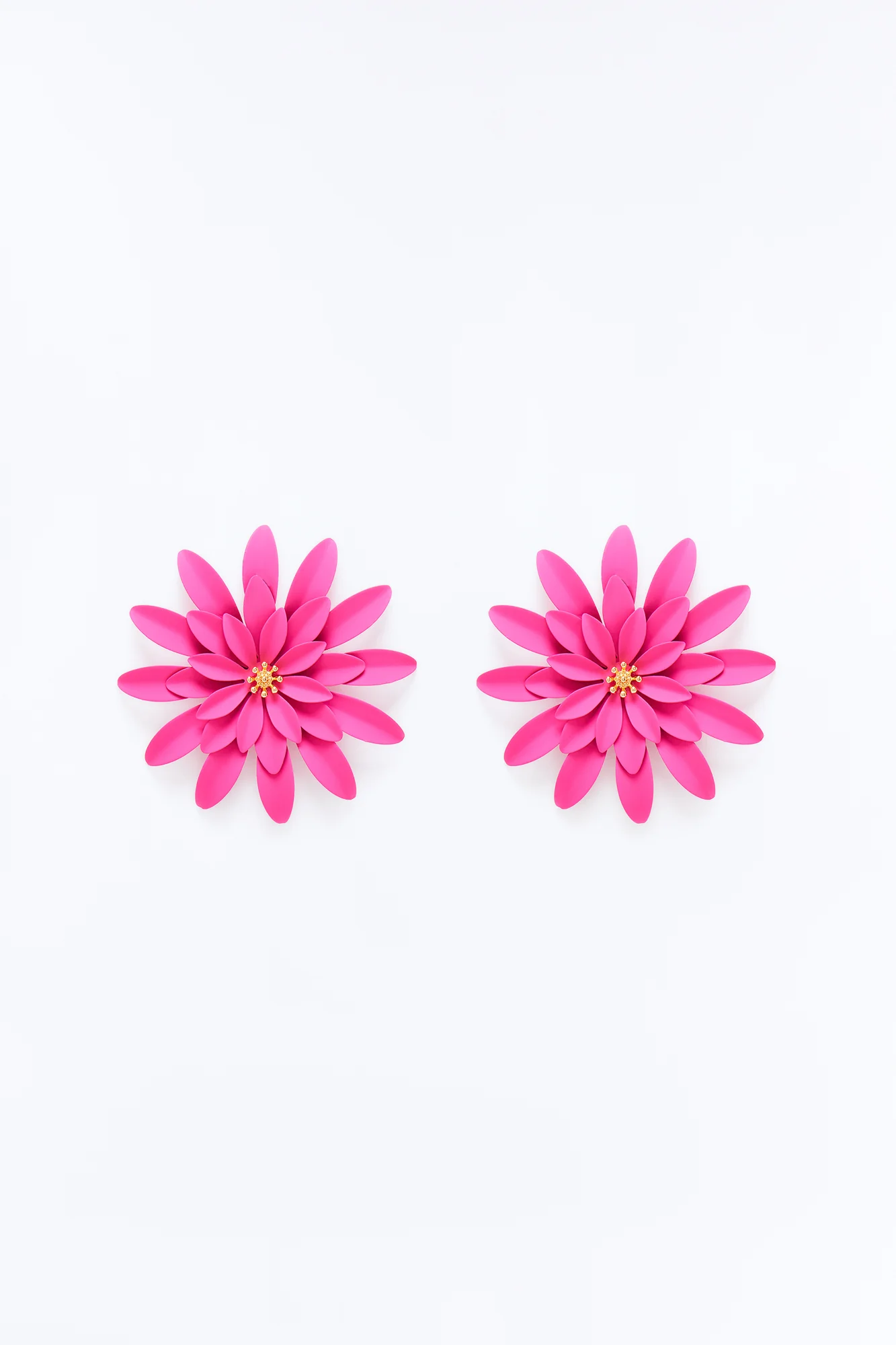 She Is The Moment Floral Earrings - Pink - Image 3