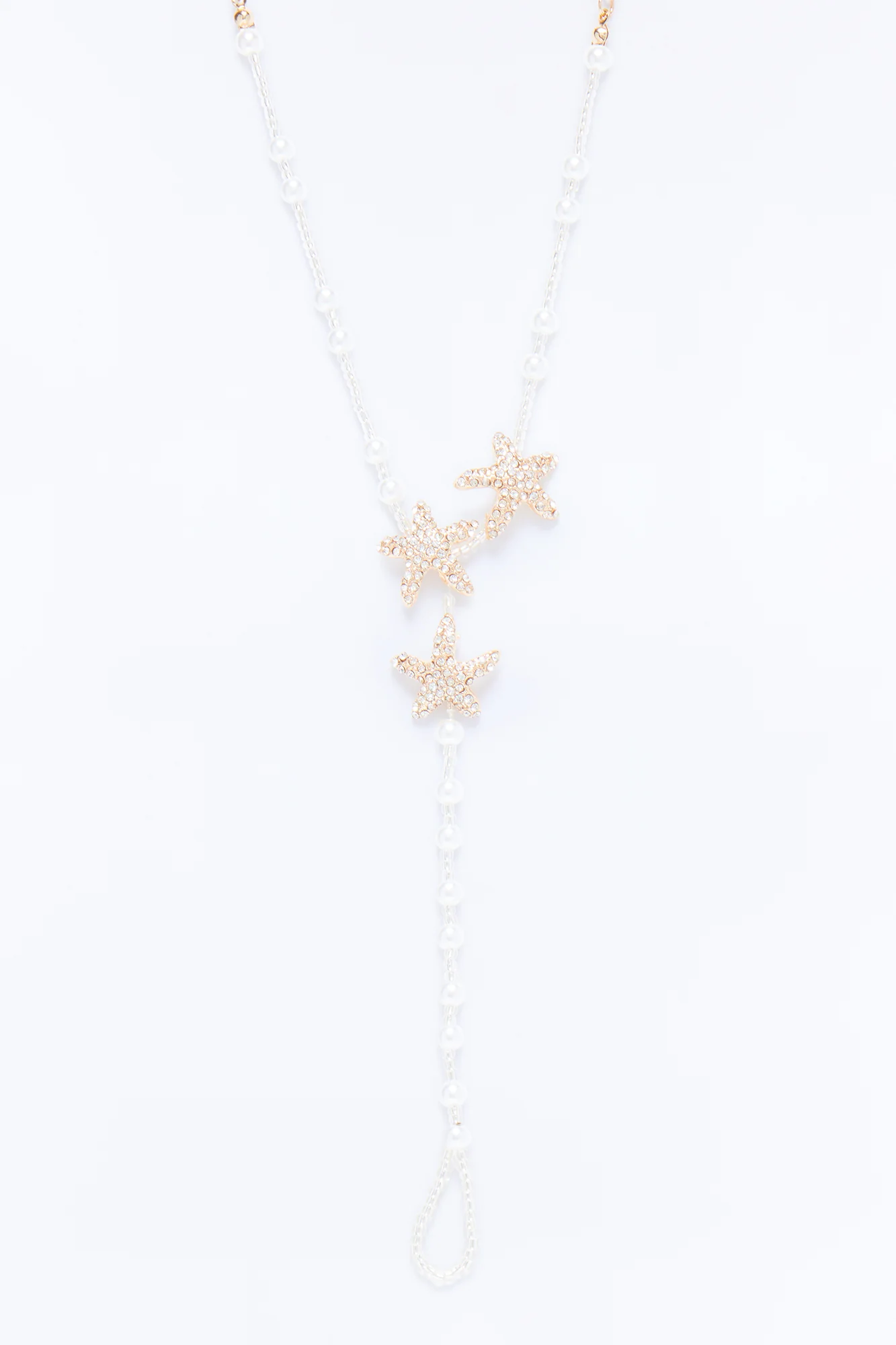 Shoreline Beauty Toe Chain Anklet - White - Image 2