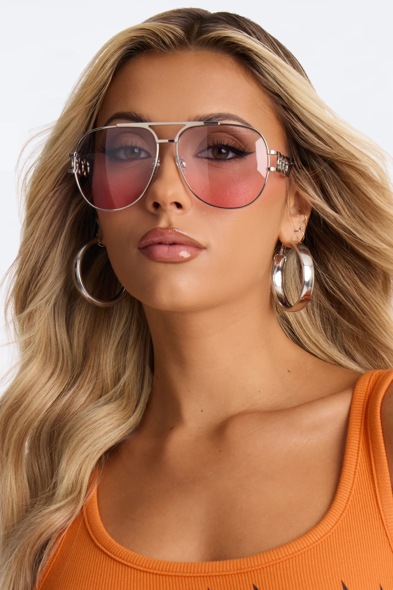 Shotgun Baddie Sunglasses - Pink/combo