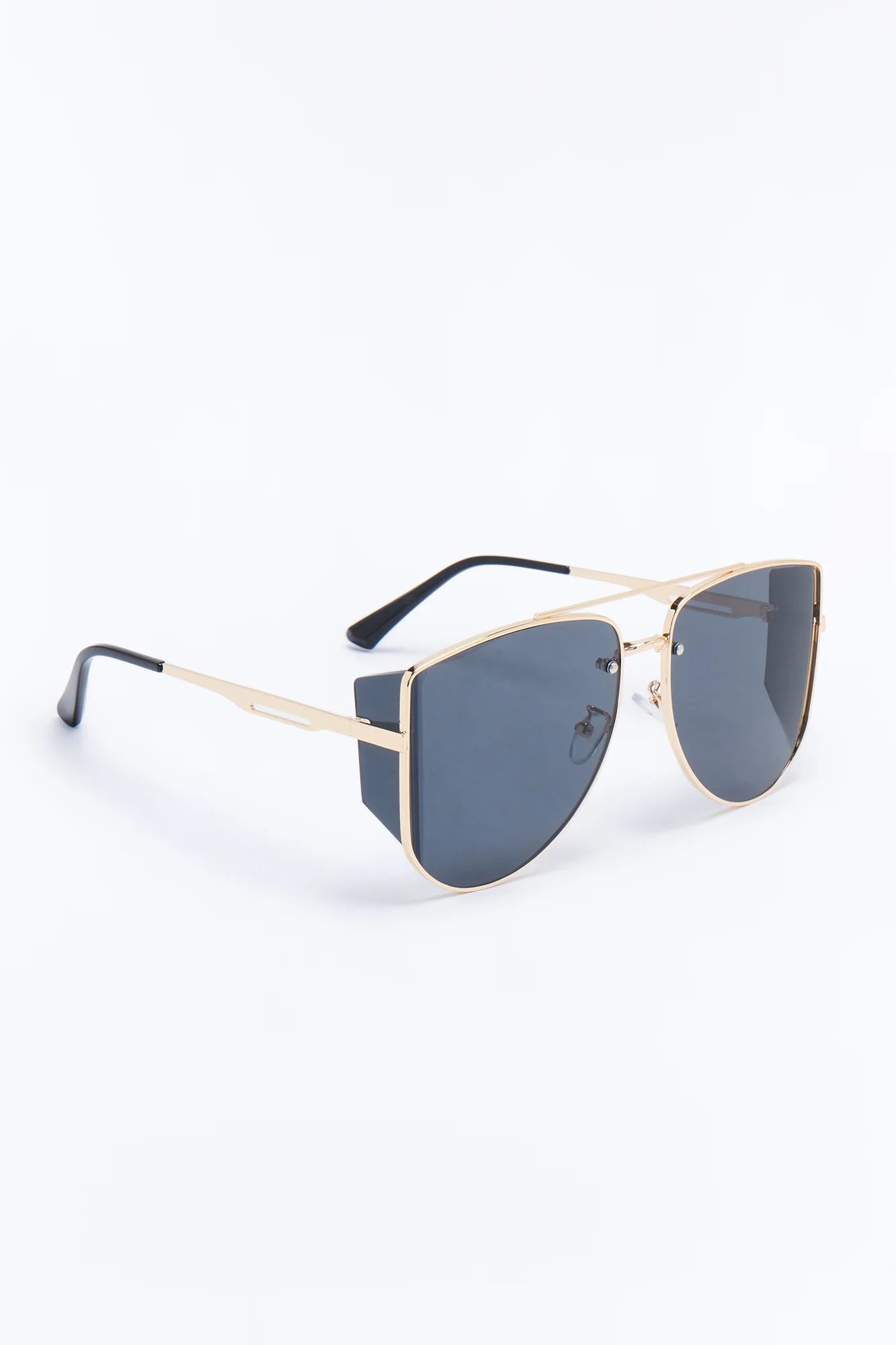 Showing Up Sunglasses - Gold/Black - Image 2
