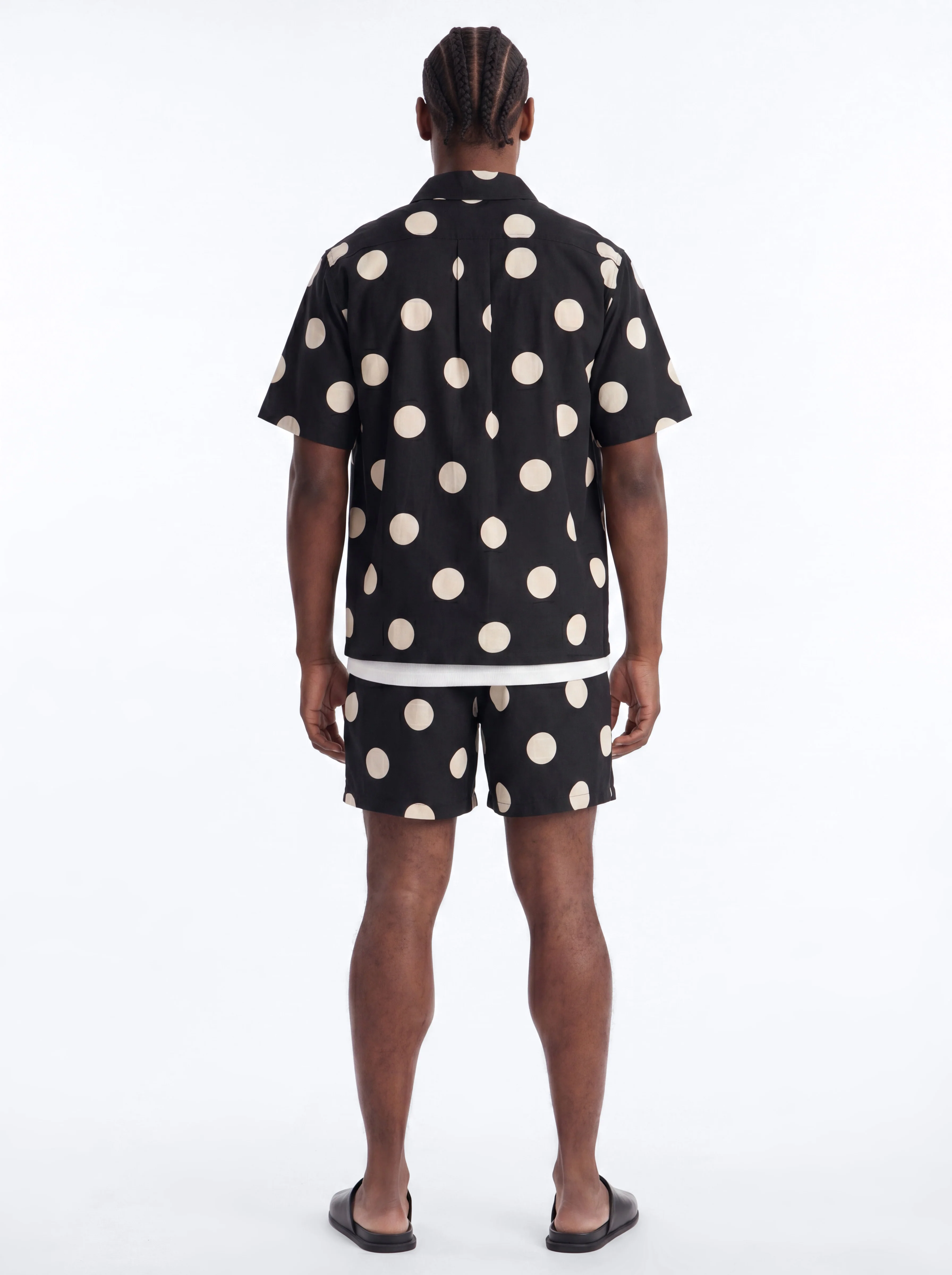 Signature Polka Dot Button Up Shirt - Black/combo - Image 4