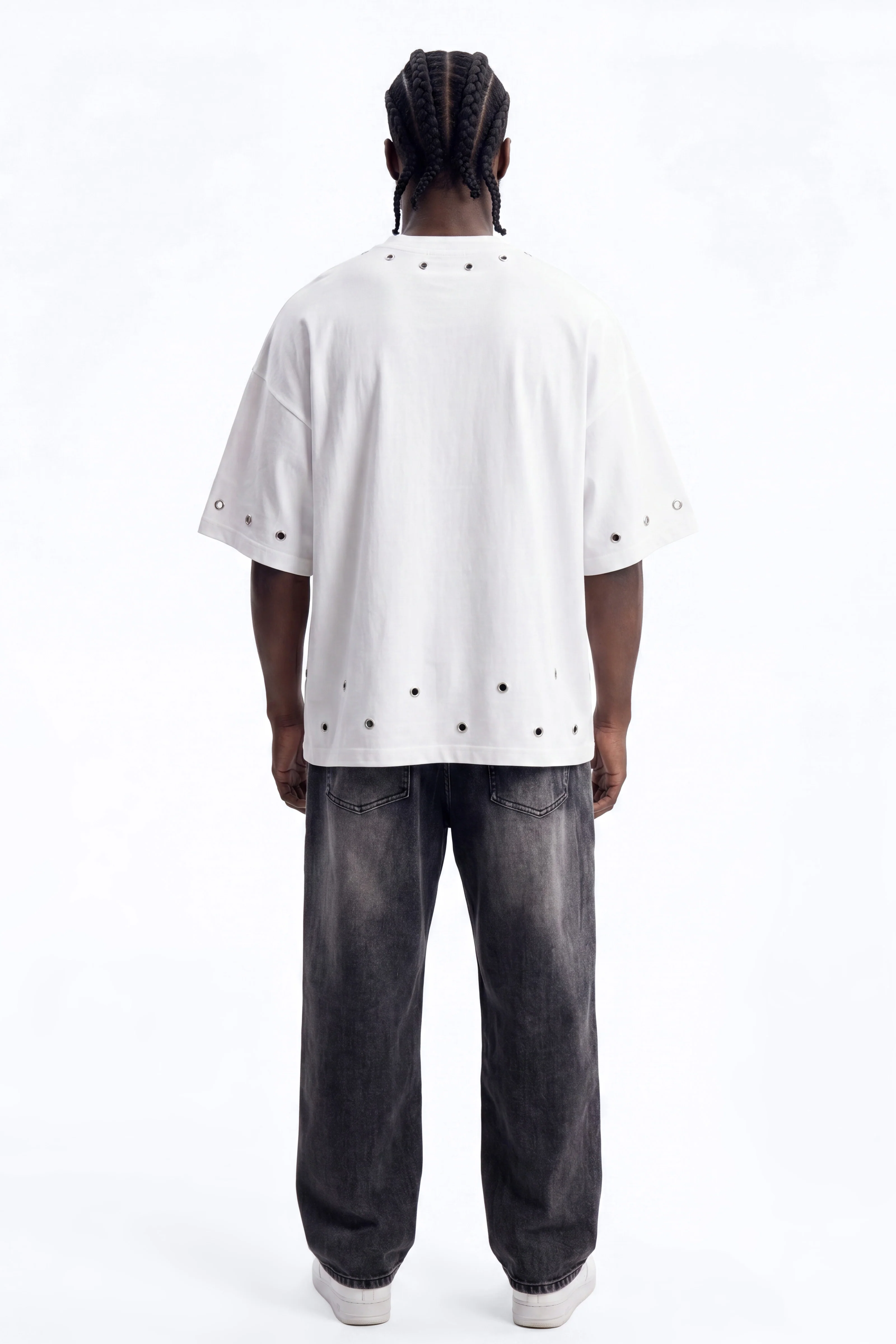 Ski Mask Way Pearl Heavy Weight Boxy Short Sleeve Tee - White - Image 4