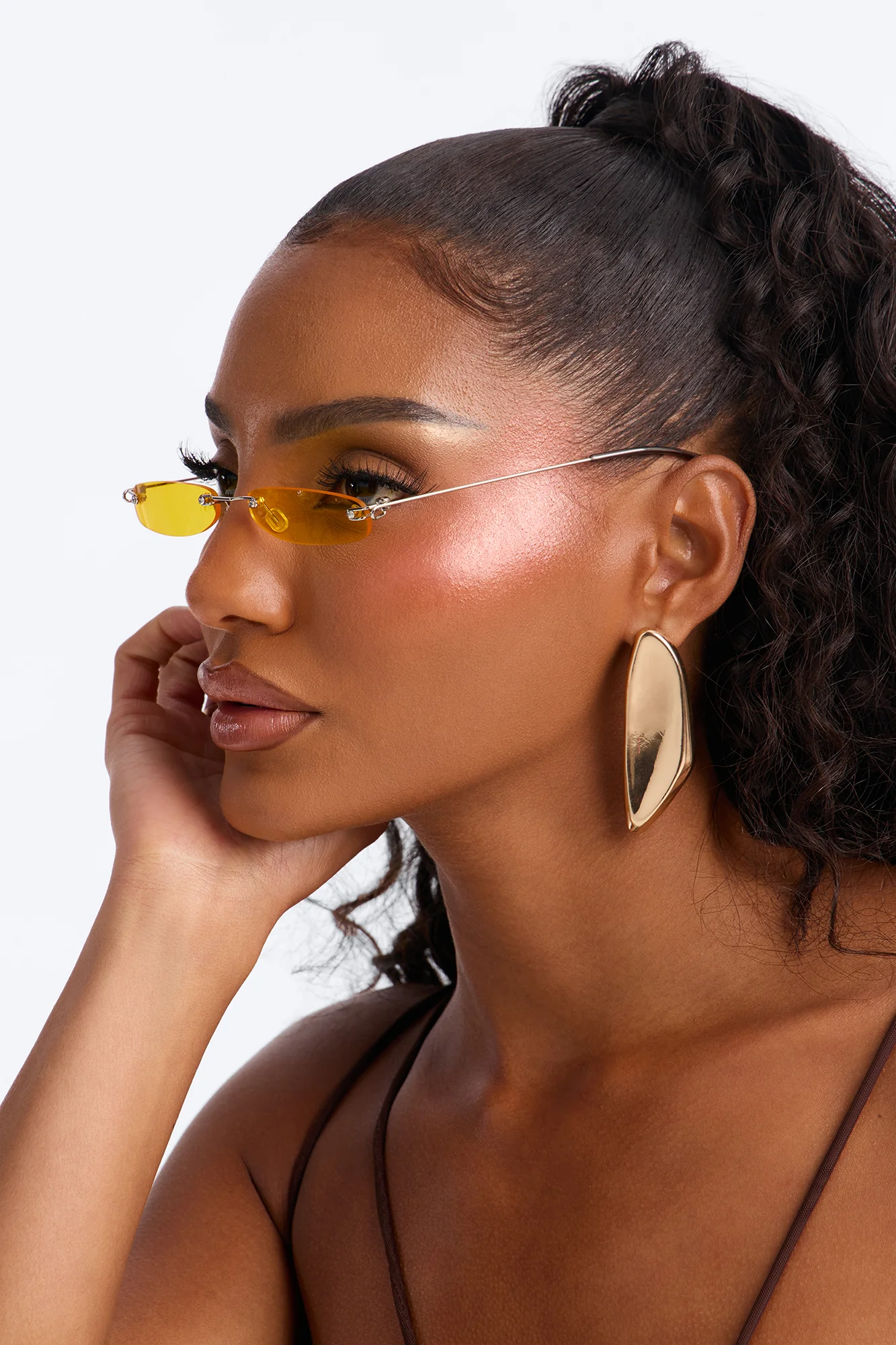 Skinny Margs Please Sunglasses - Yellow - Image 2
