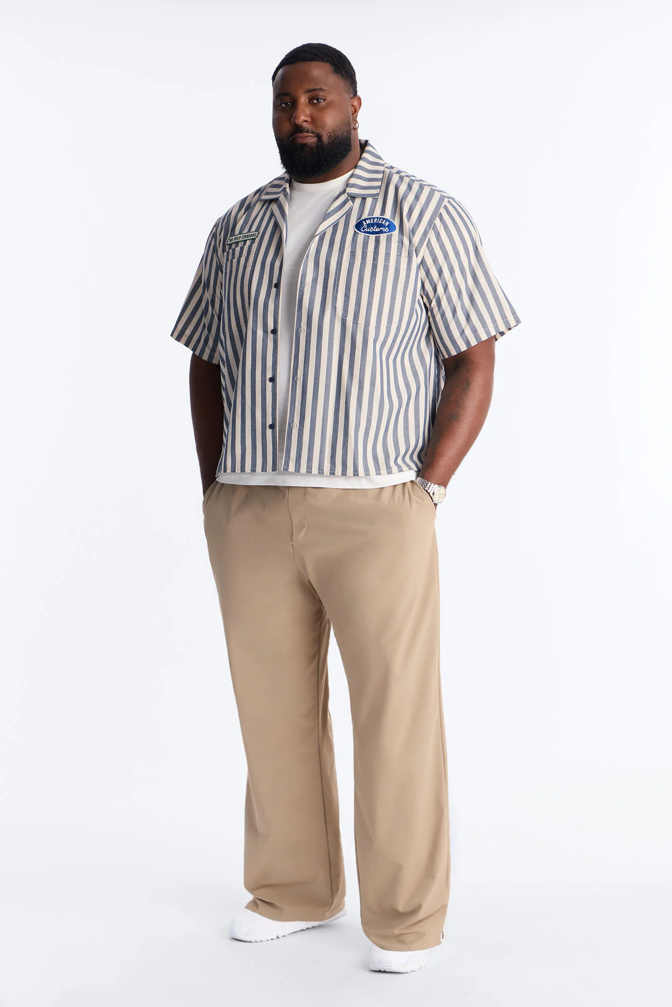 Slim Axis Slit Pant - Khaki - Image 6