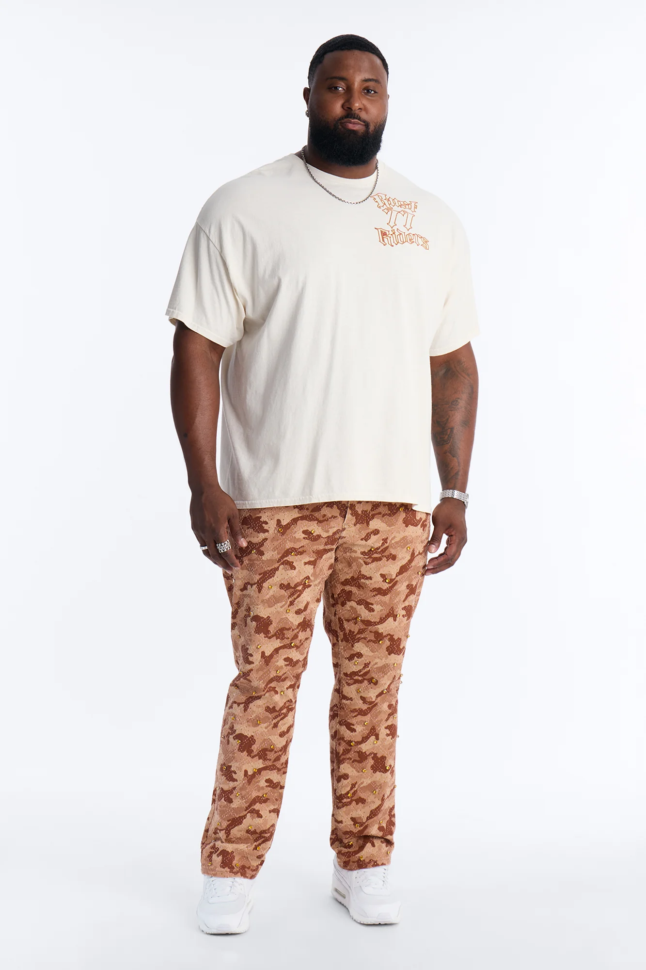 Slim Embellished Hex Pant - Chocolate - Image 7