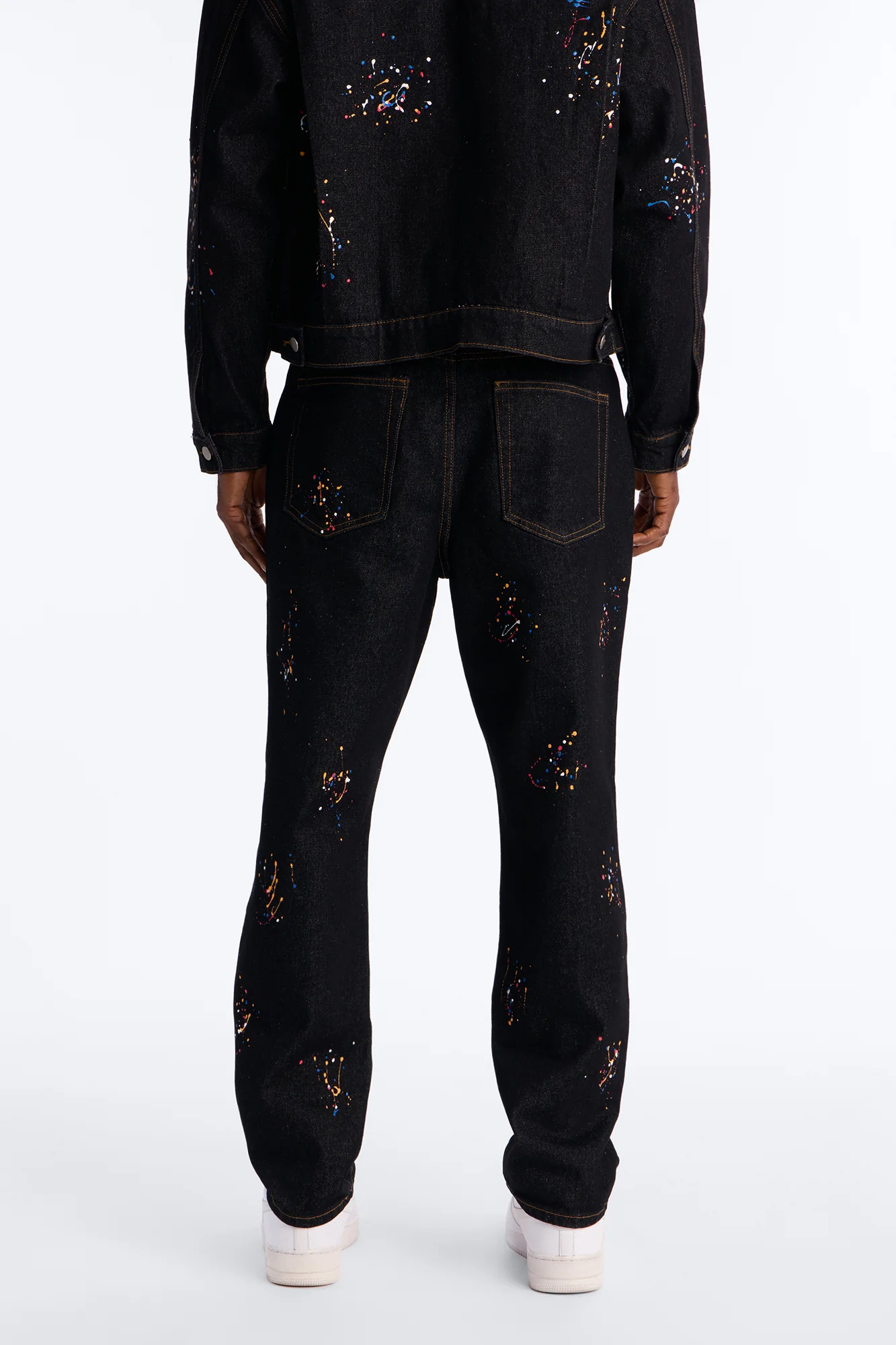 Slim Studio Paint Jeans - Dark Wash - Image 5