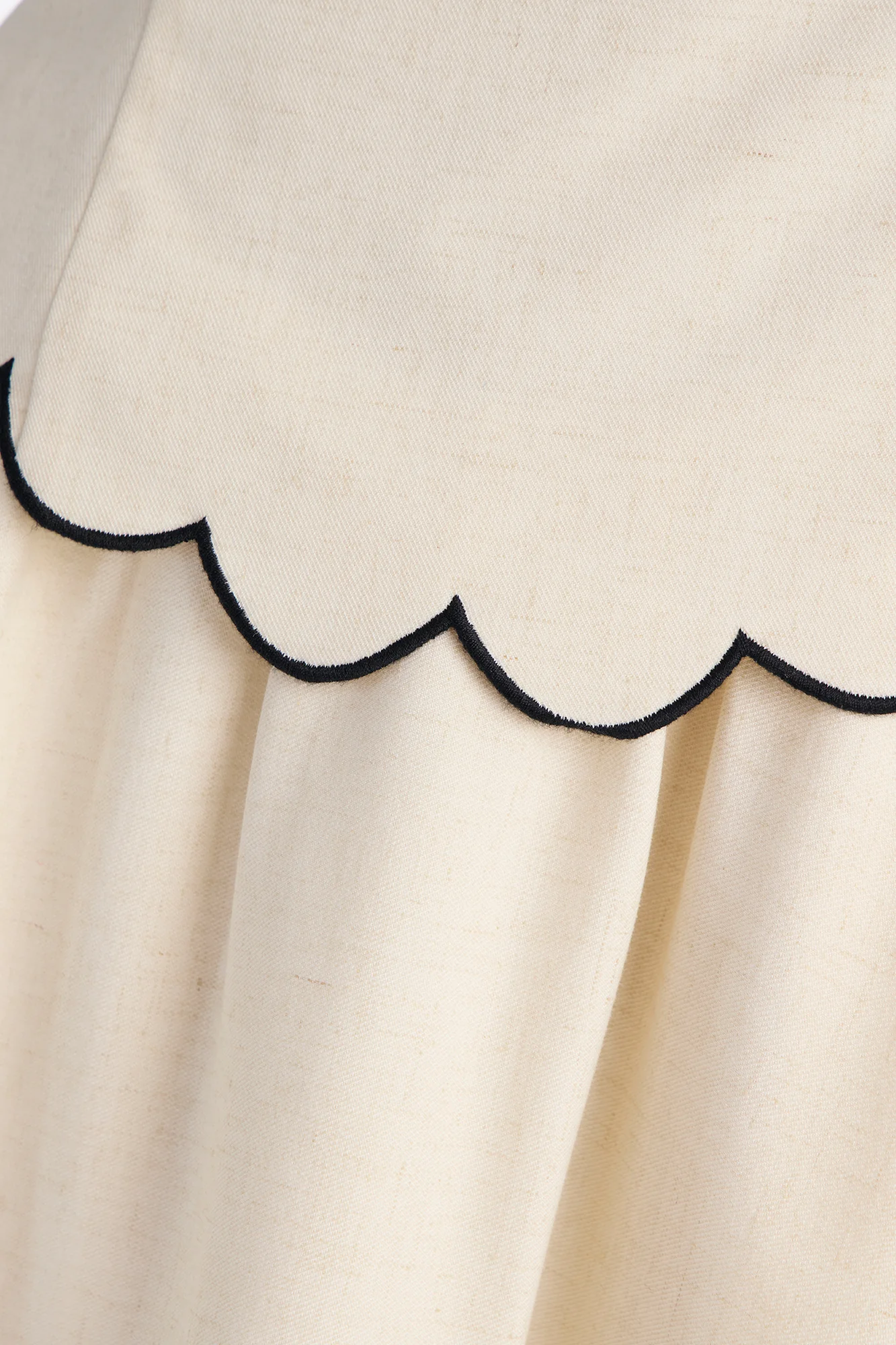 Sloane Linen Midi Dress - Off White/combo - Image 3