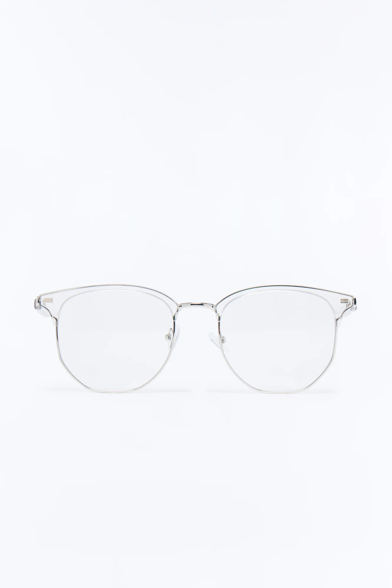 Slow Morning Hours Sunglasses - Clear/Silver - Image 3