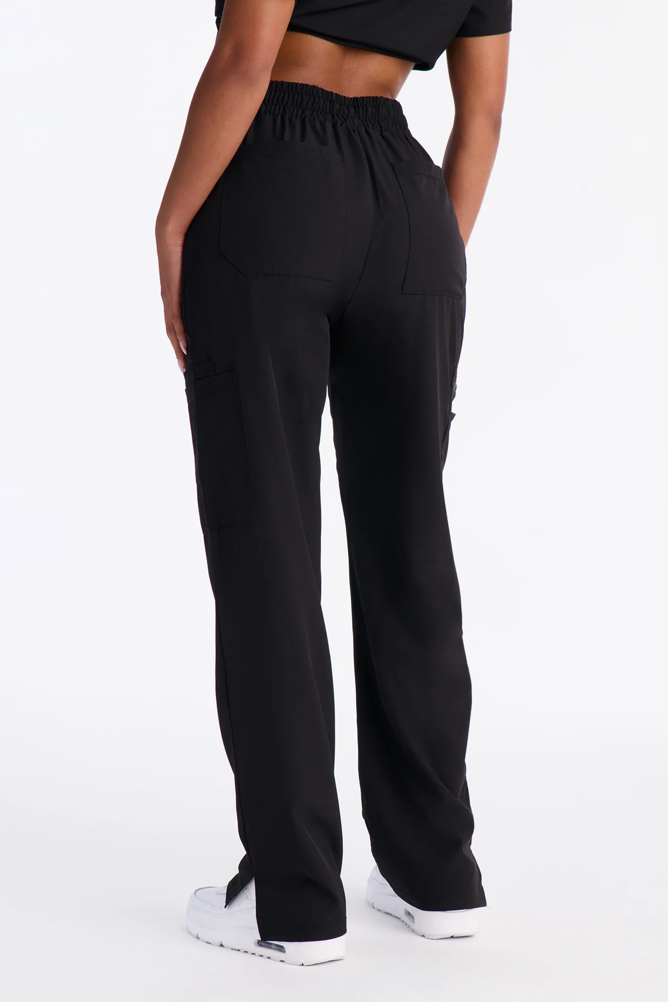 Smooth Shift Scrub Pant Bottoms - Black - Image 4
