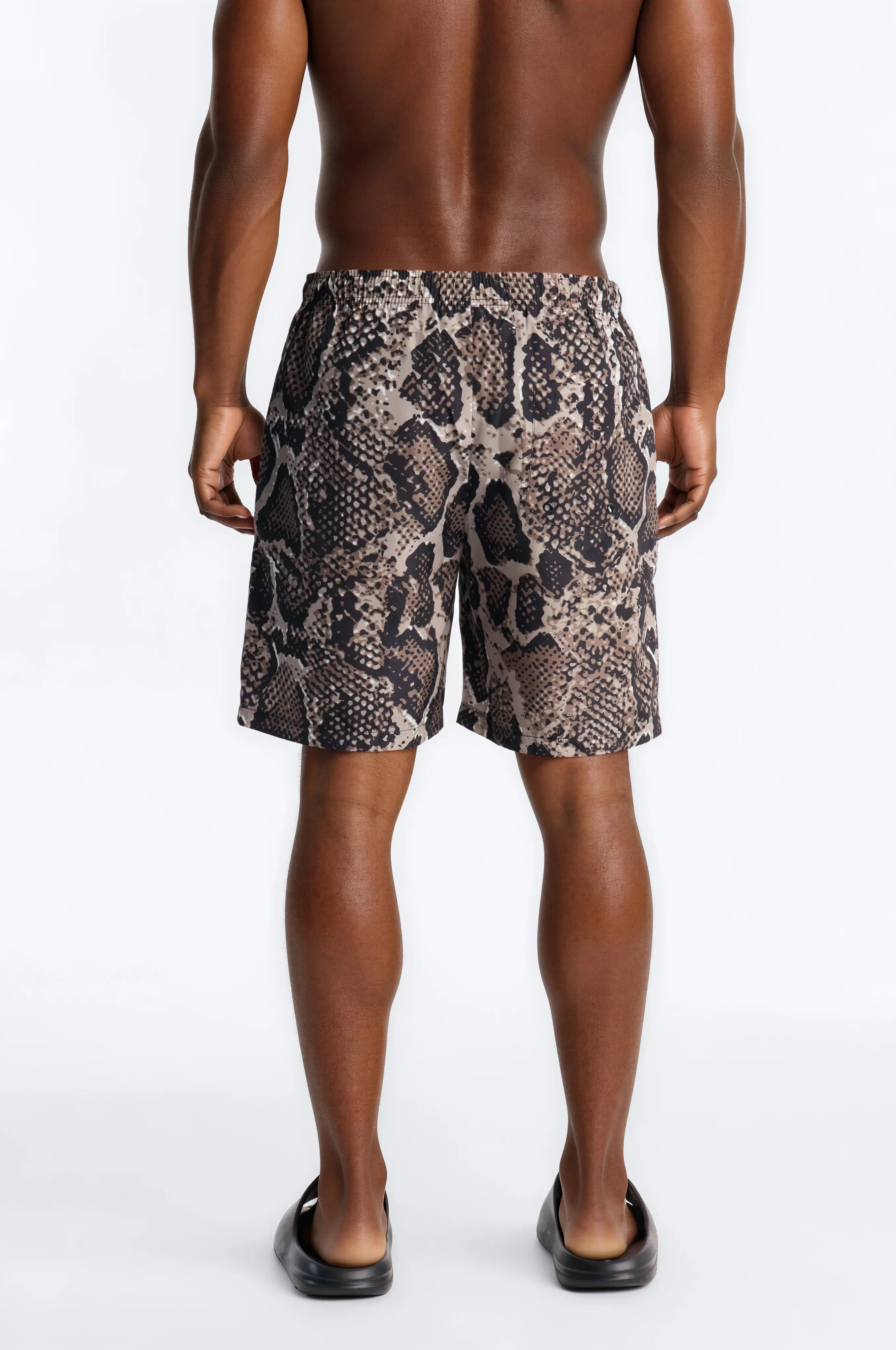 Snakeskin Printed Swim Trunk 7″ - Multi Color - Image 4