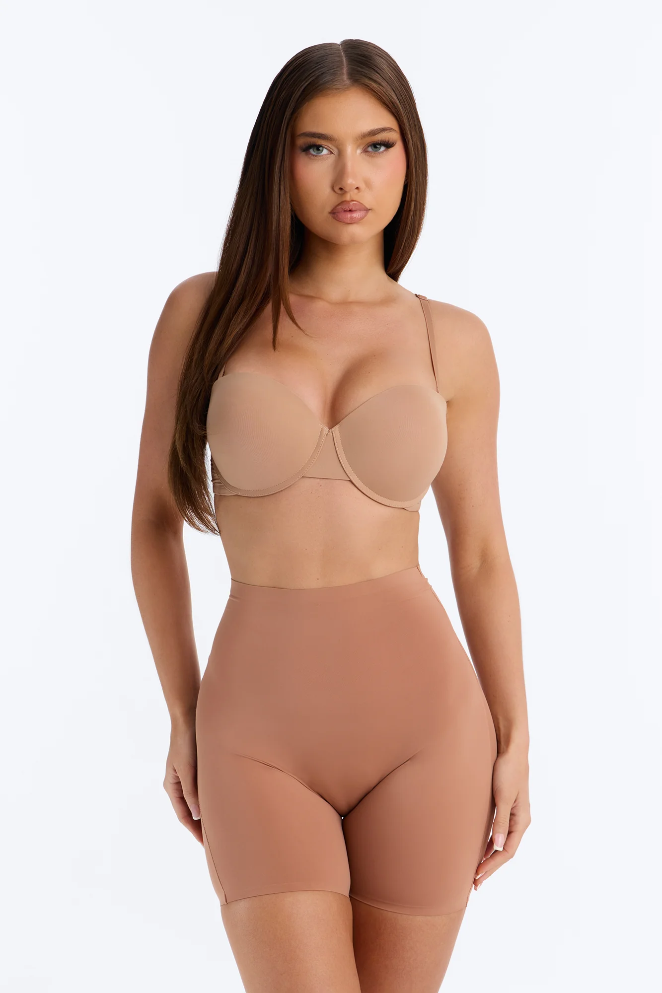 Soft Fit Smoothing Microfiber Boyshort Panty - Mocha - Image 2