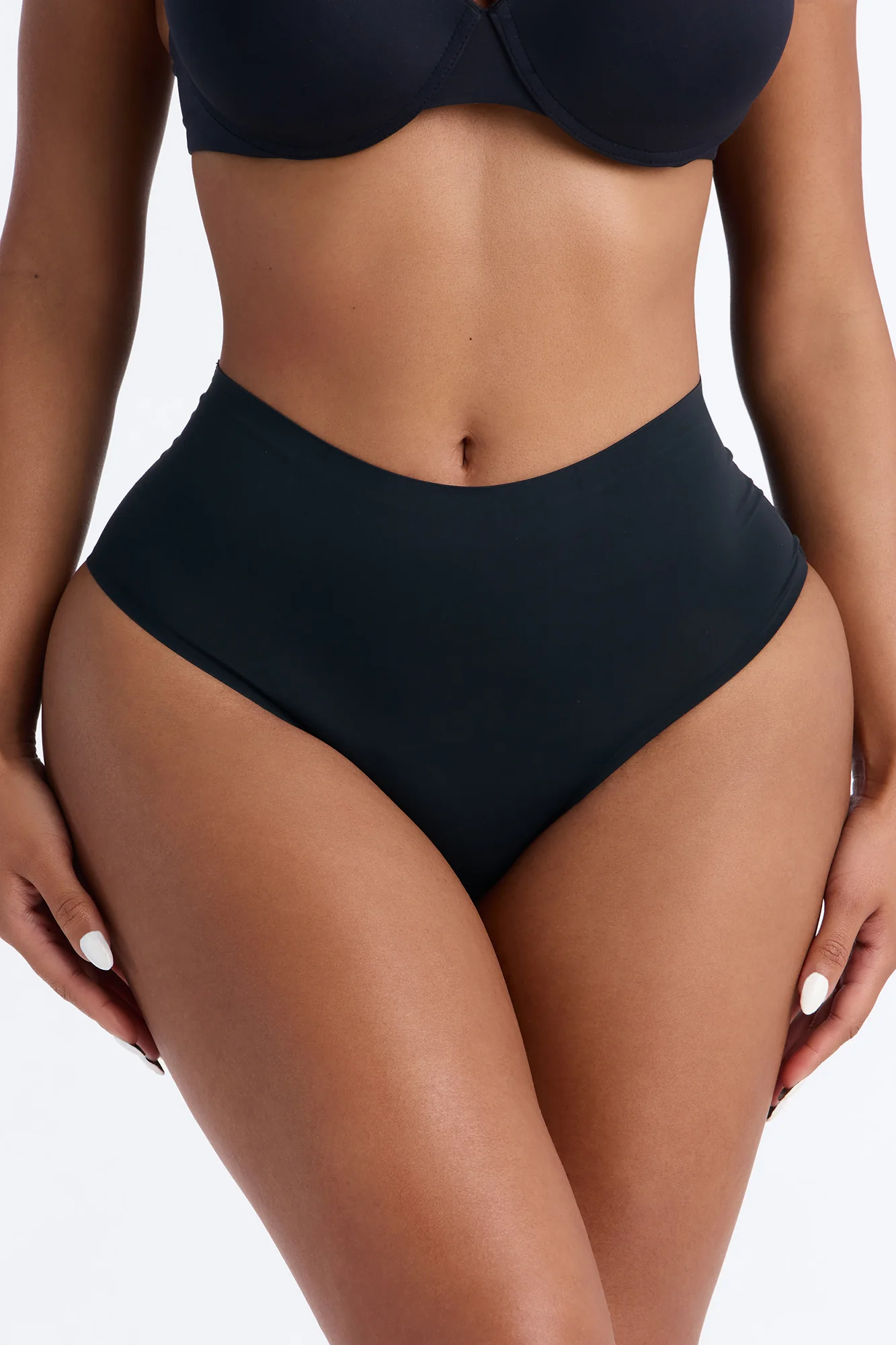 Soft Form Smoothing High Waisted Brief Panty - Black