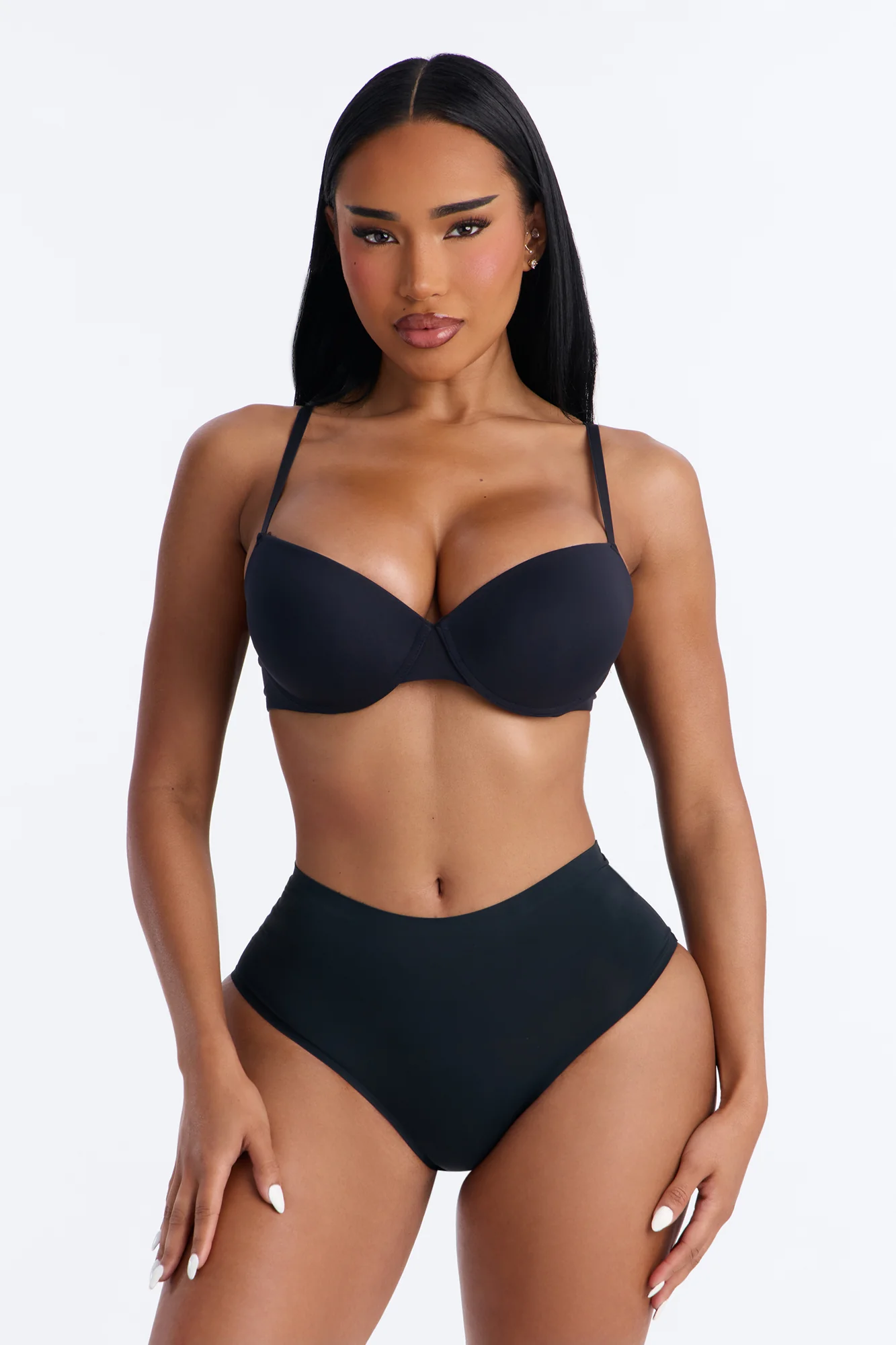 Soft Form Smoothing High Waisted Brief Panty - Black - Image 2