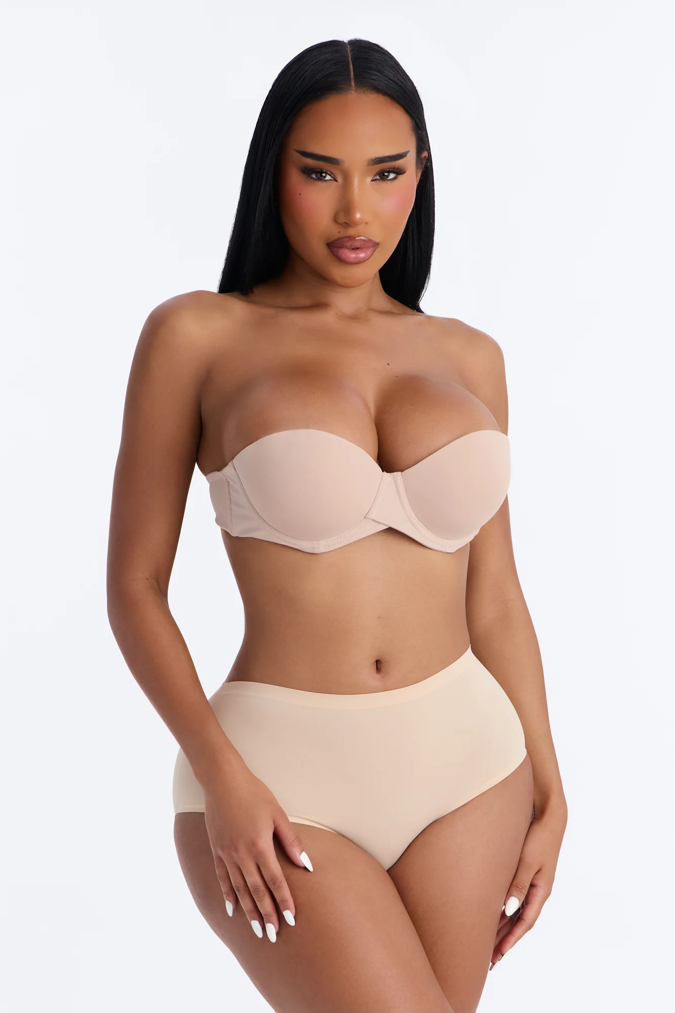 Soft Form Smoothing High Waisted Brief Panty - Sand - Image 2