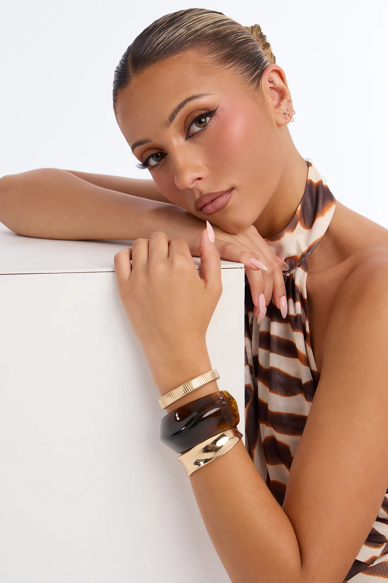 Sol Dorado 3 Piece Bracelet Set - Gold/combo - Image 2
