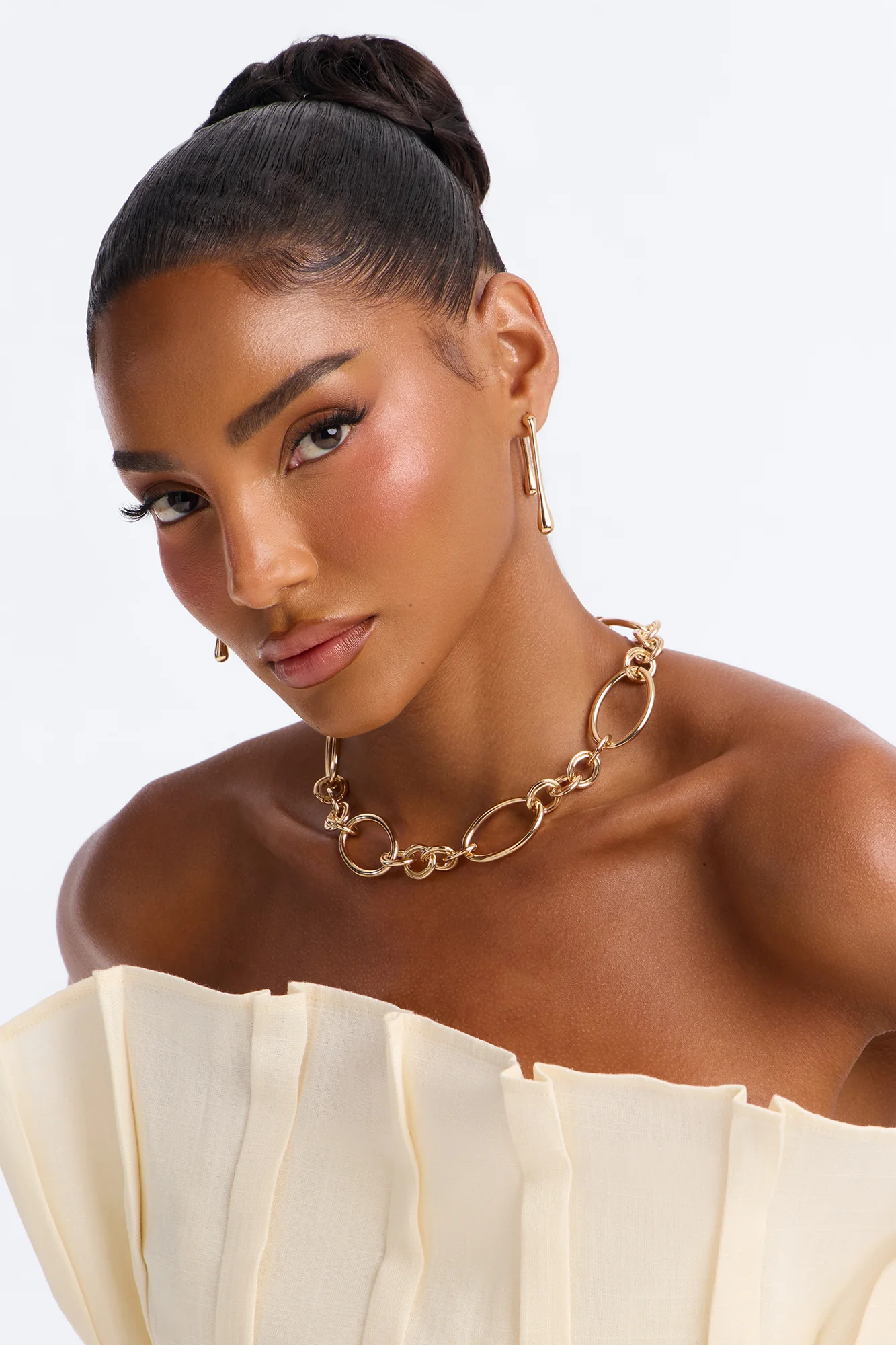 Solo Shine Necklace - Gold - Image 2
