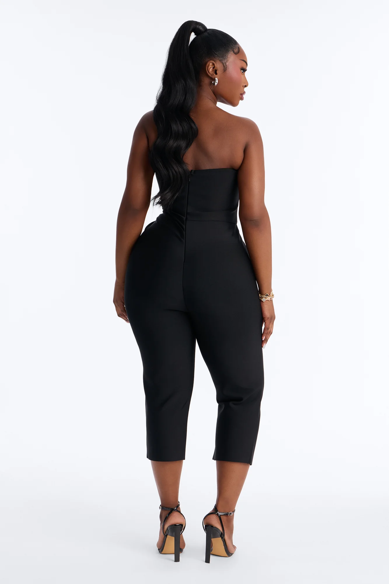 Someone To You Bandage Capri Jumpsuit - Black - Image 8