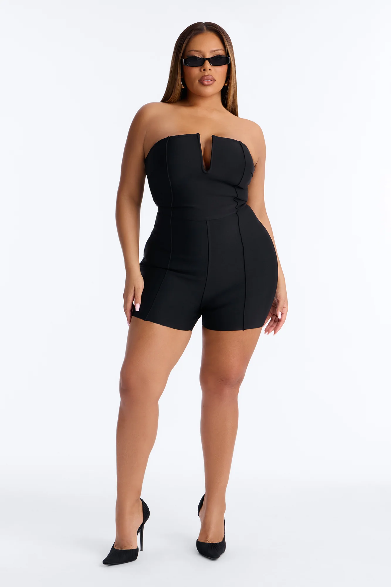 Someone To You Bandage Romper - Black - Image 5