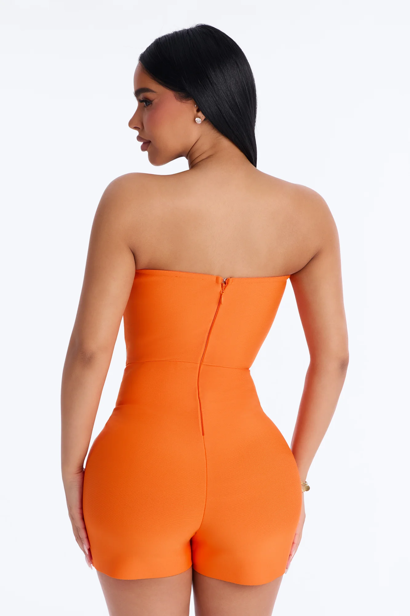 Someone To You Bandage Romper - Orange - Image 4
