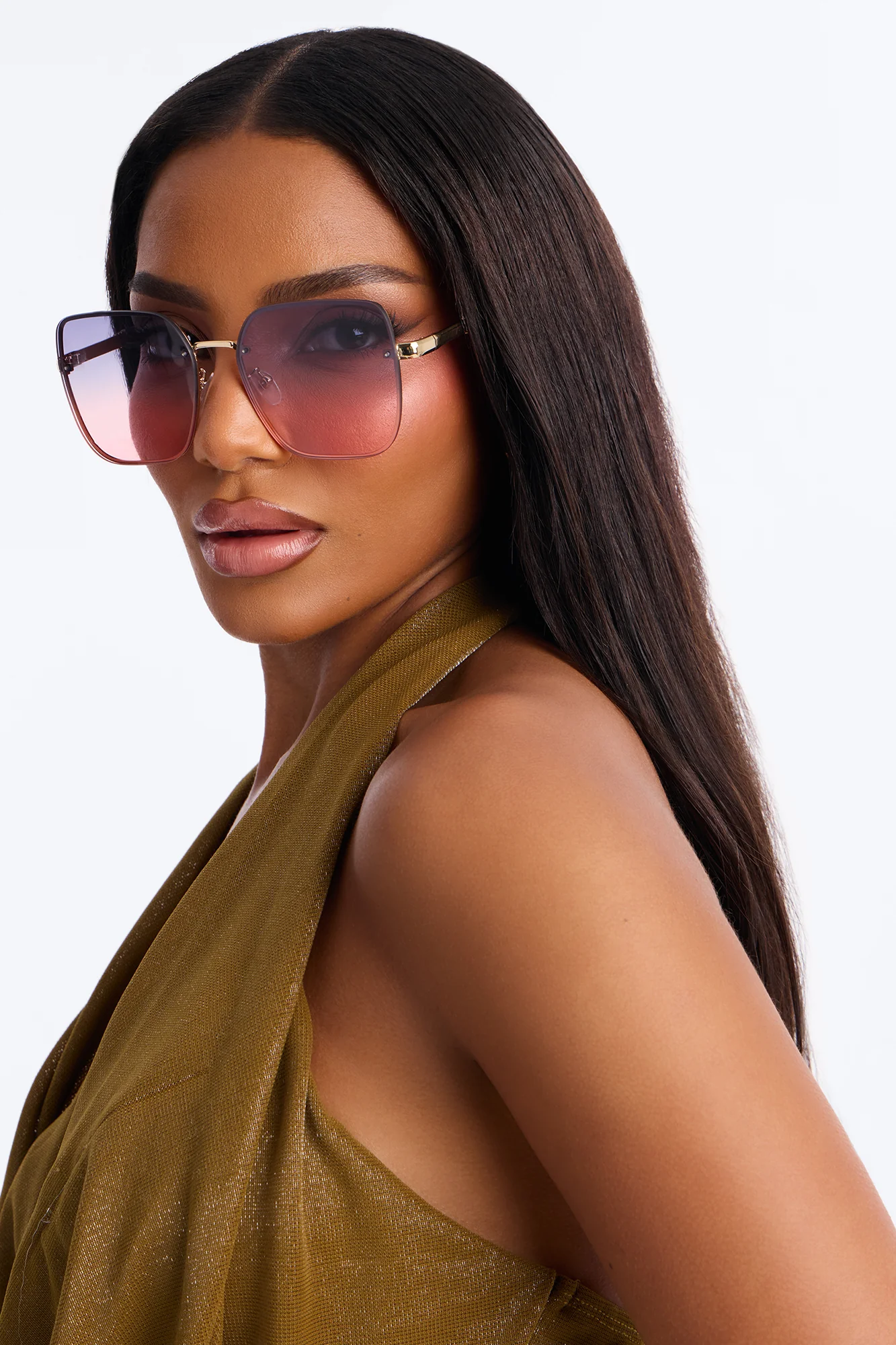 Sour Power Cat Eye Sunglasses - Pink/combo - Image 3