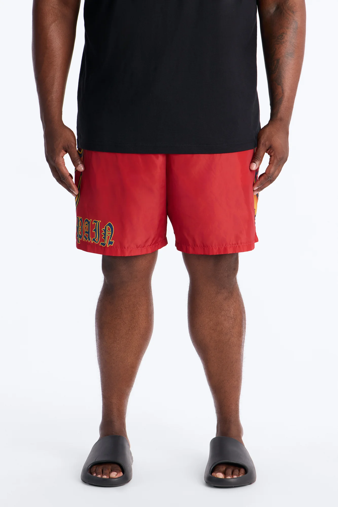 Spain Circuit Velocity Swim Trunk 7″ - Red/combo - Image 5