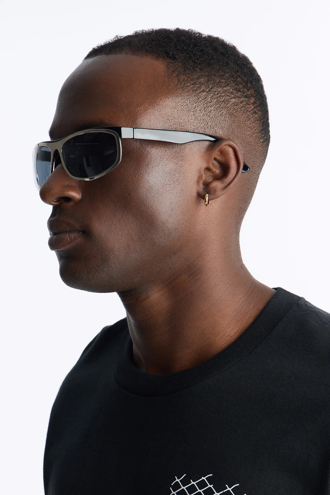 Spare Change Round Sunglasses - Silver/Black