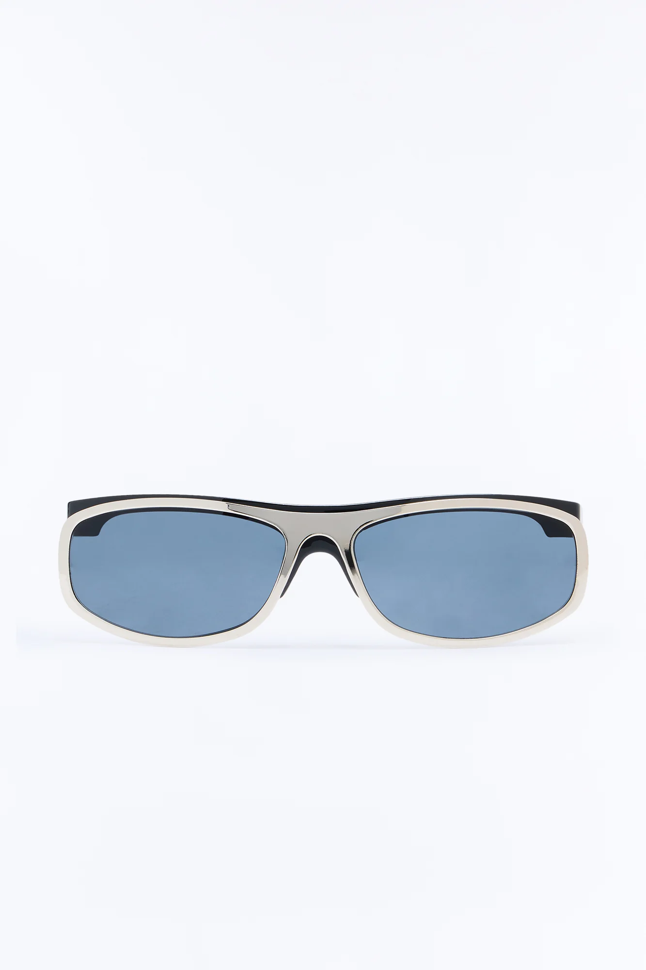 Spare Change Round Sunglasses - Silver/Black - Image 3