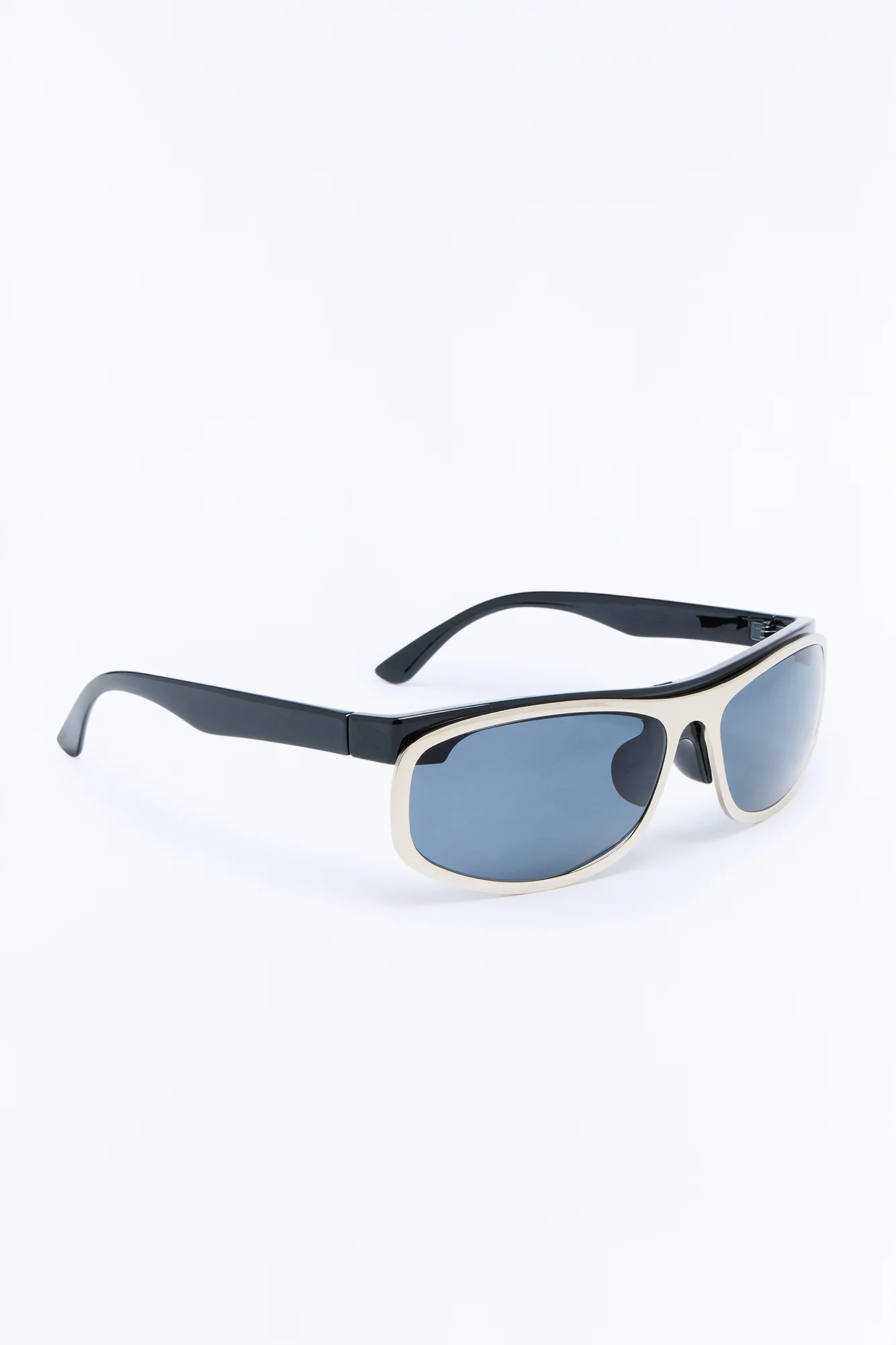 Spare Change Round Sunglasses - Silver/Black - Image 4
