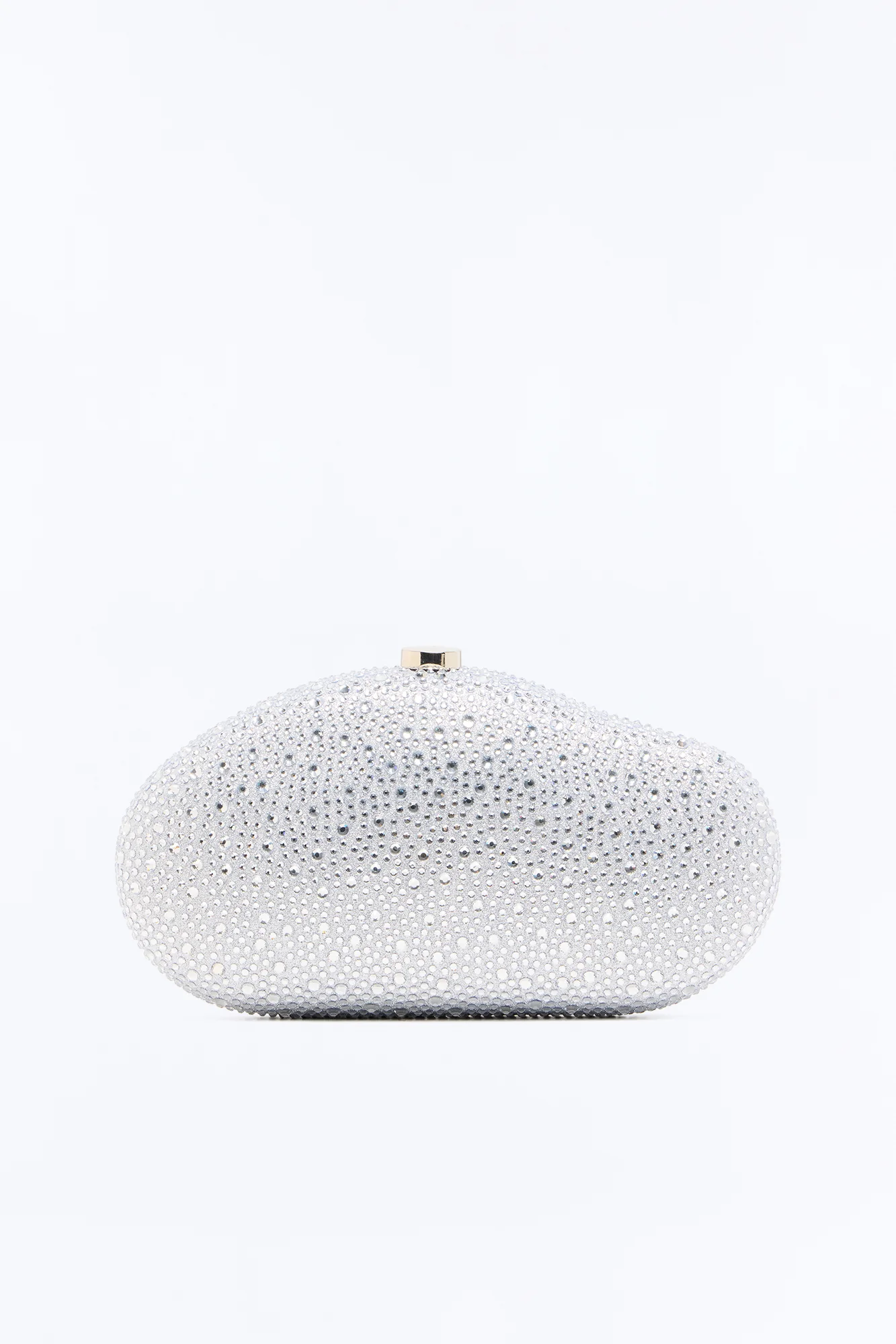 Sparkling Rock Rhinestone Clutch - Silver