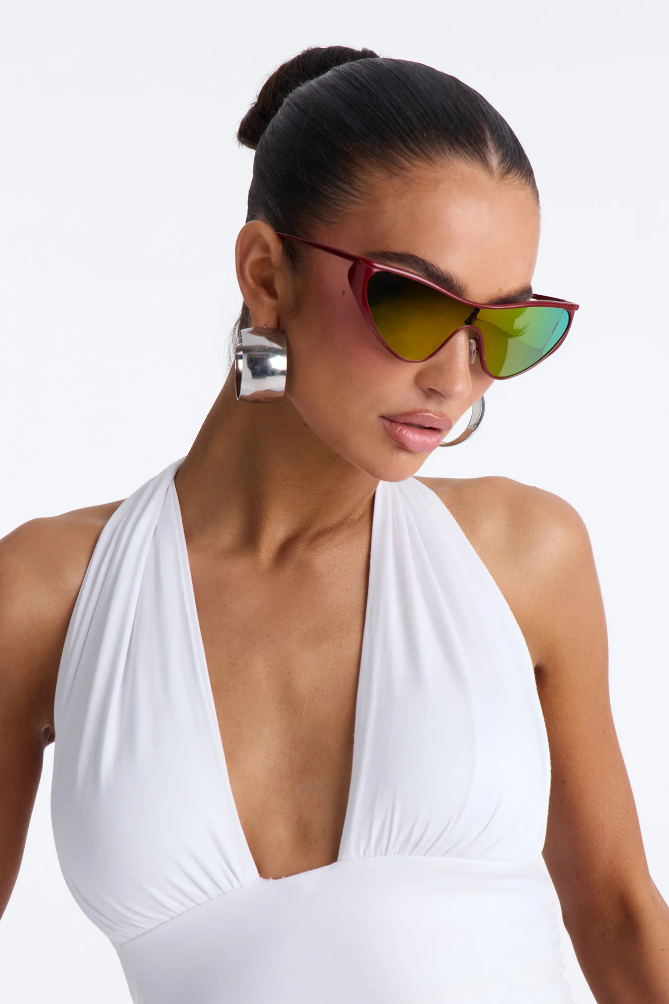 Speedy Cat Eye Sunglasses - Red/combo