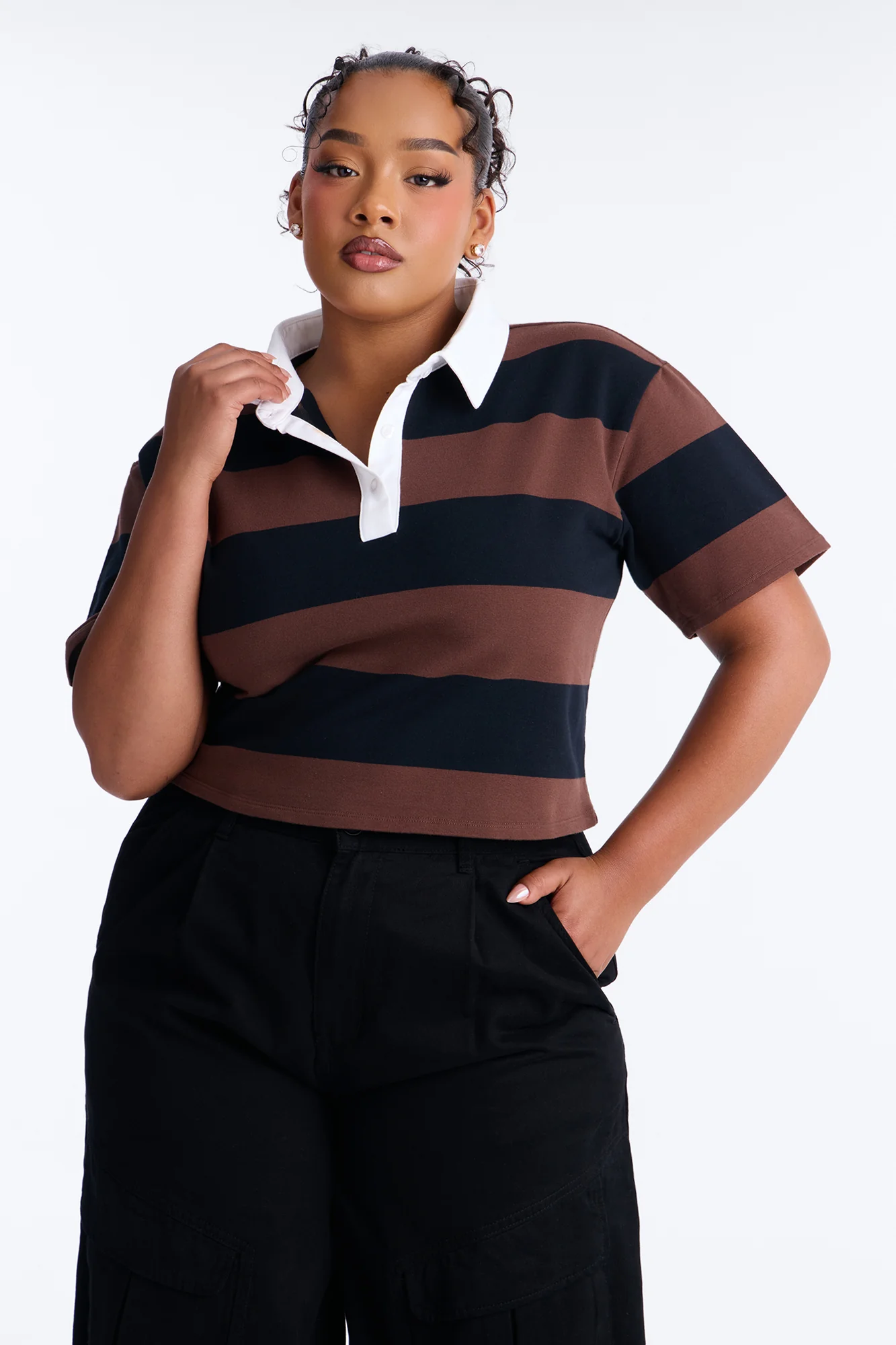 Sporty Era Polo Shirt - Brown/combo - Image 2