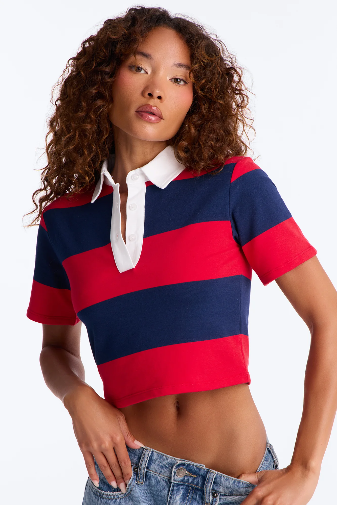 Sporty Era Polo Shirt - Red/combo