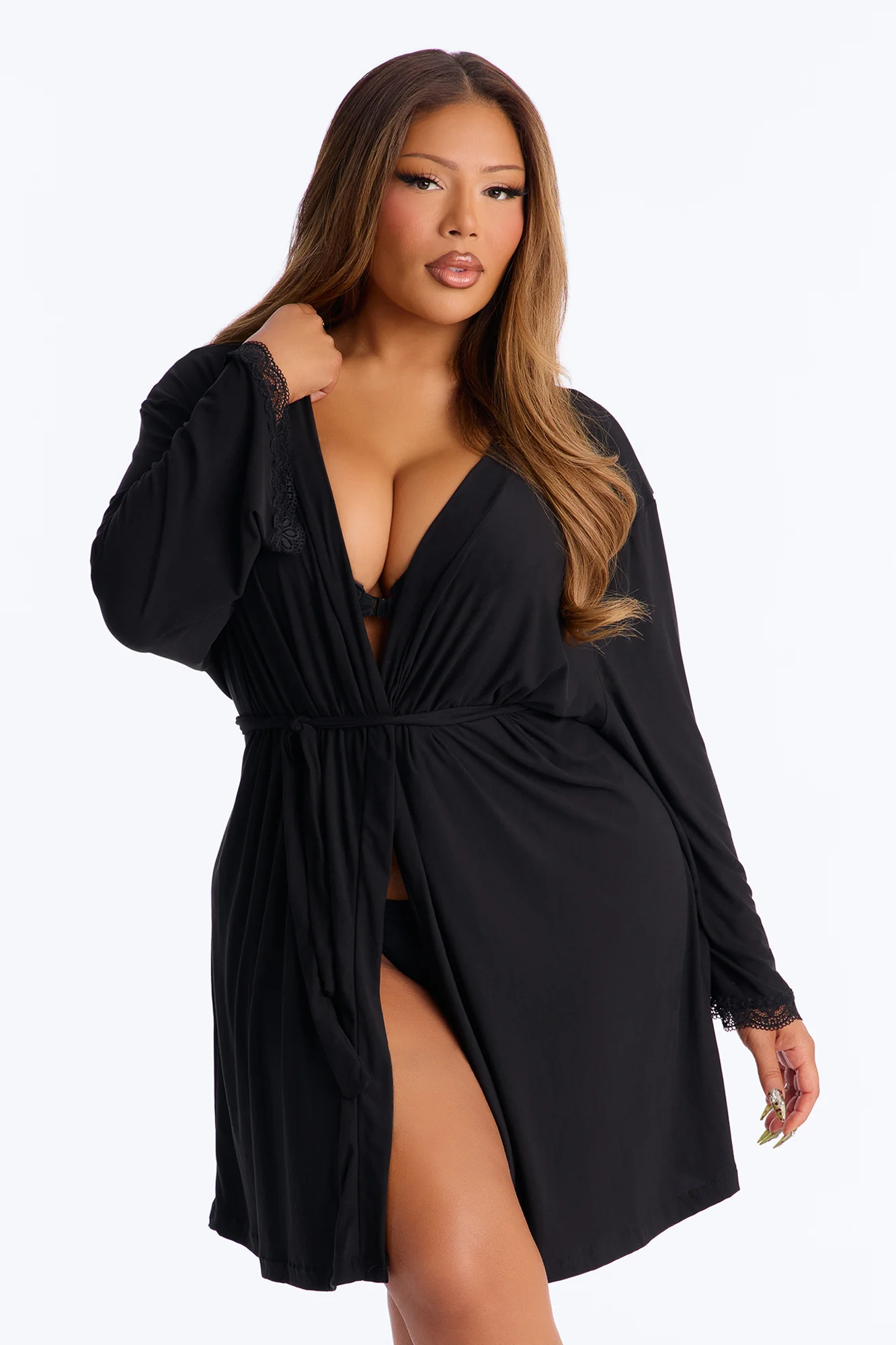 Squad Needs A Martini Robe - Black - Image 6
