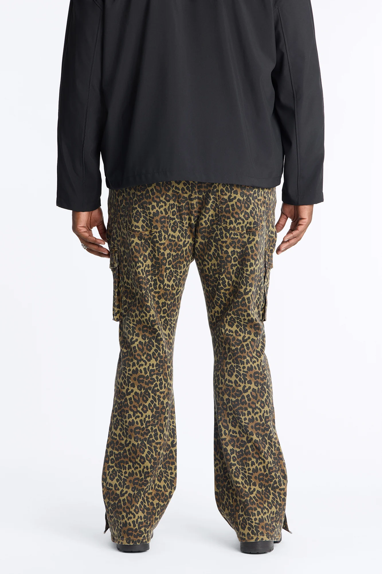 Stacked Slim Flare Wildin Out Snap Slit Jean - Brown - Image 10