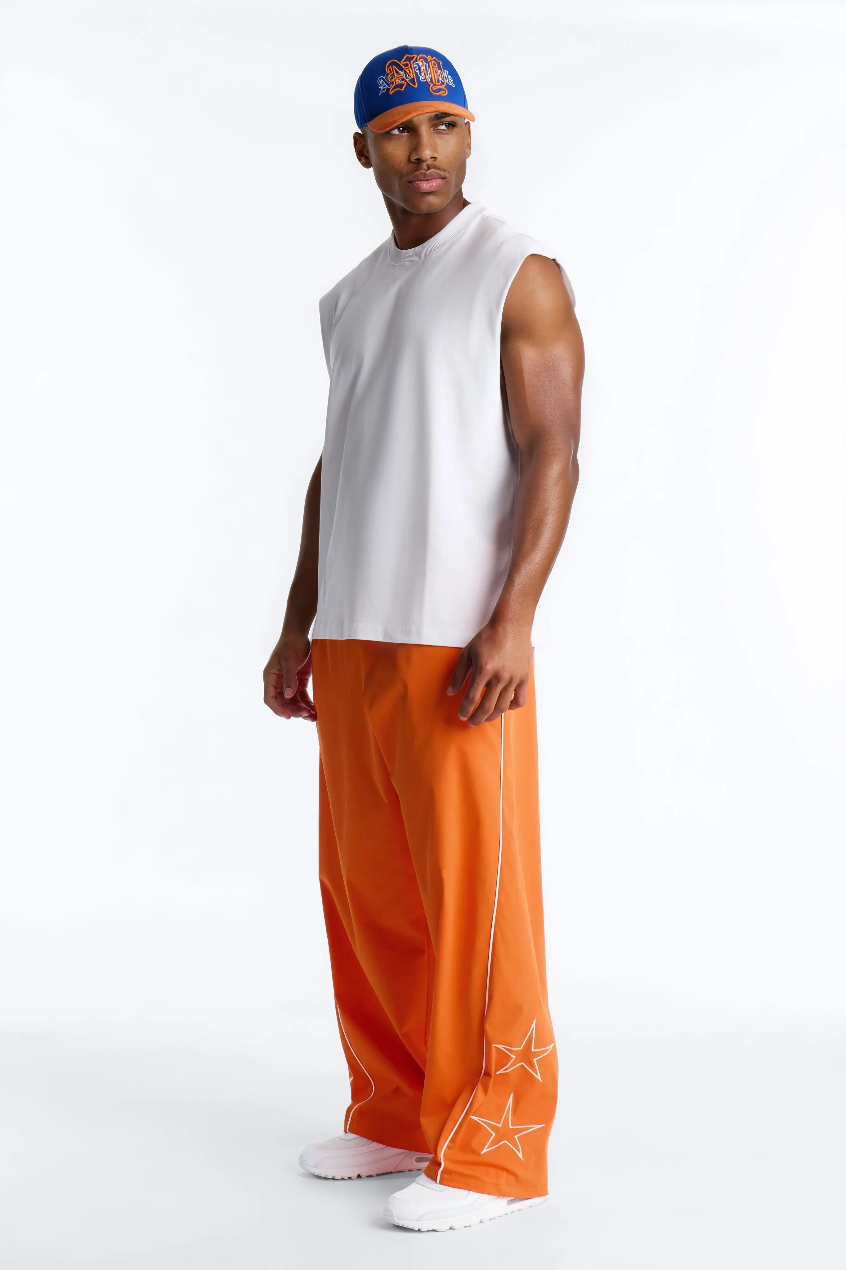 Star Boi Baggy Pants - Orange - Image 2