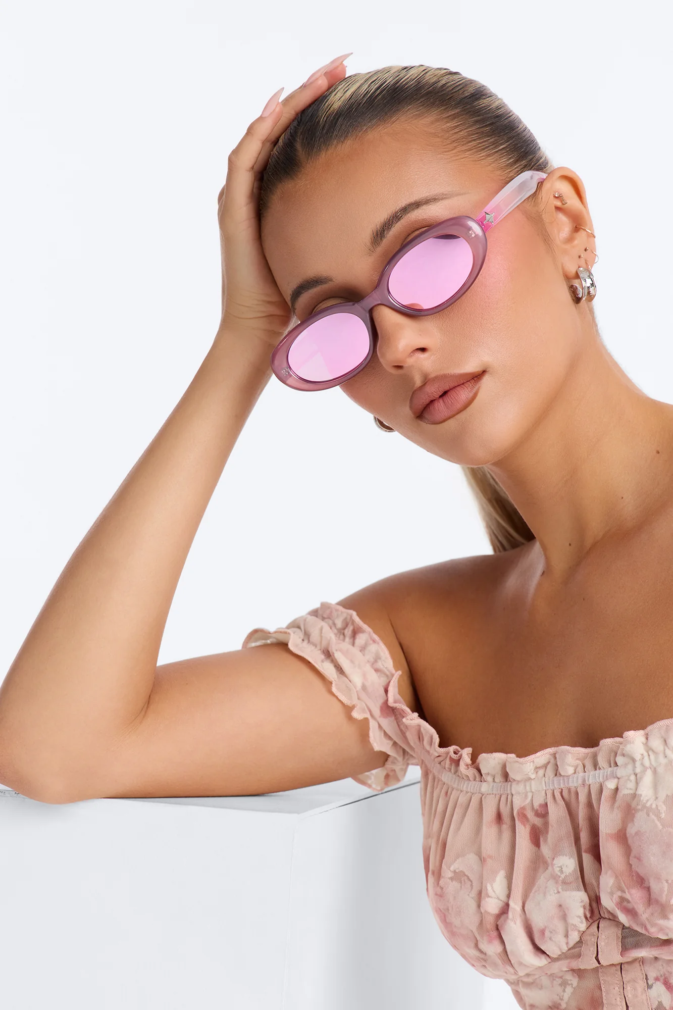 Star Shine Sunglasses - Pink - Image 2