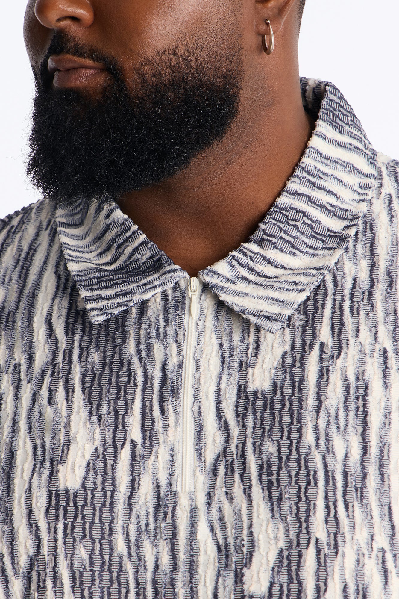 Starry Night Quarter Zip Polo - Blue/combo - Image 3