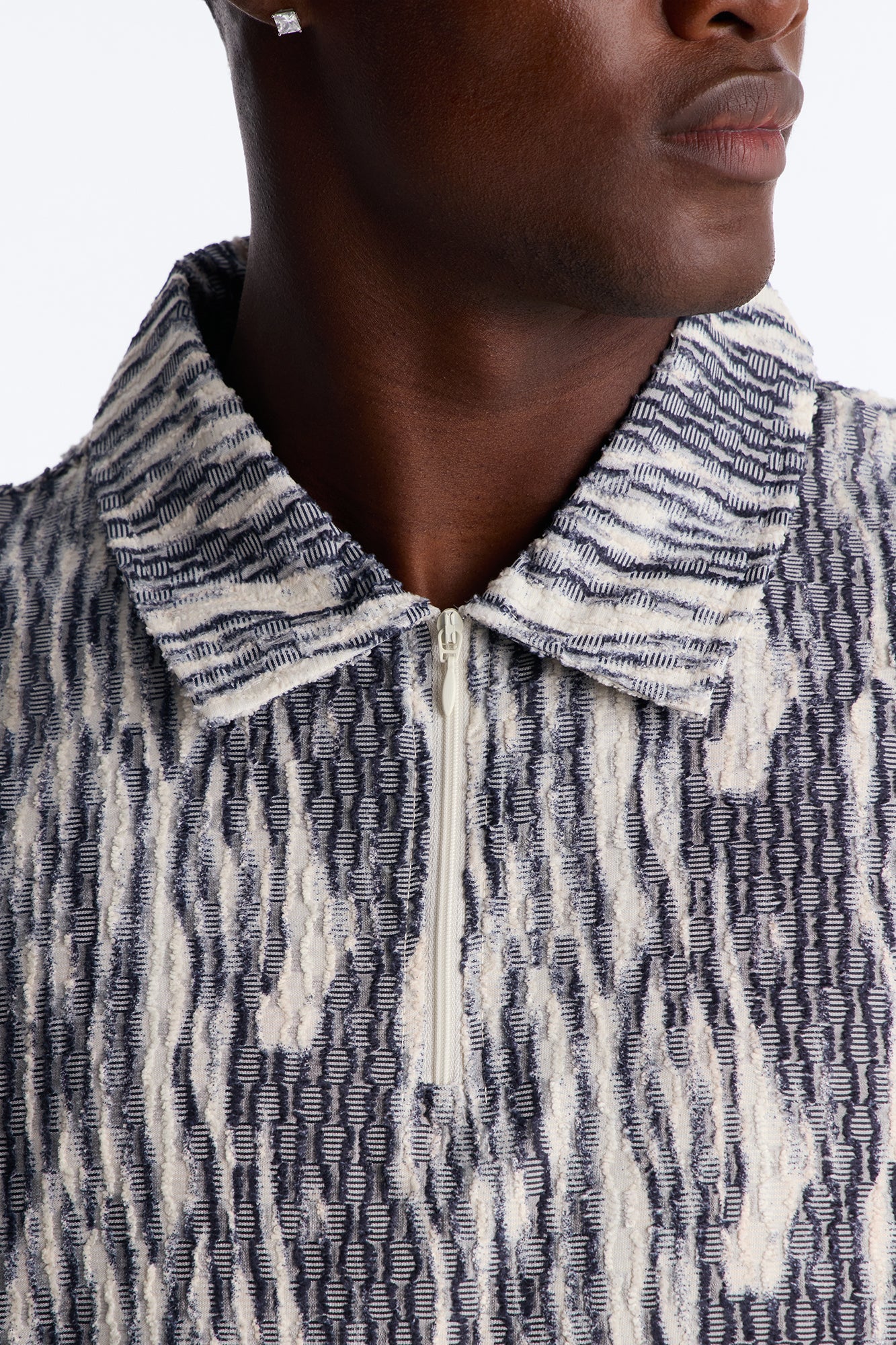 Starry Night Quarter Zip Polo - Blue/combo - Image 7